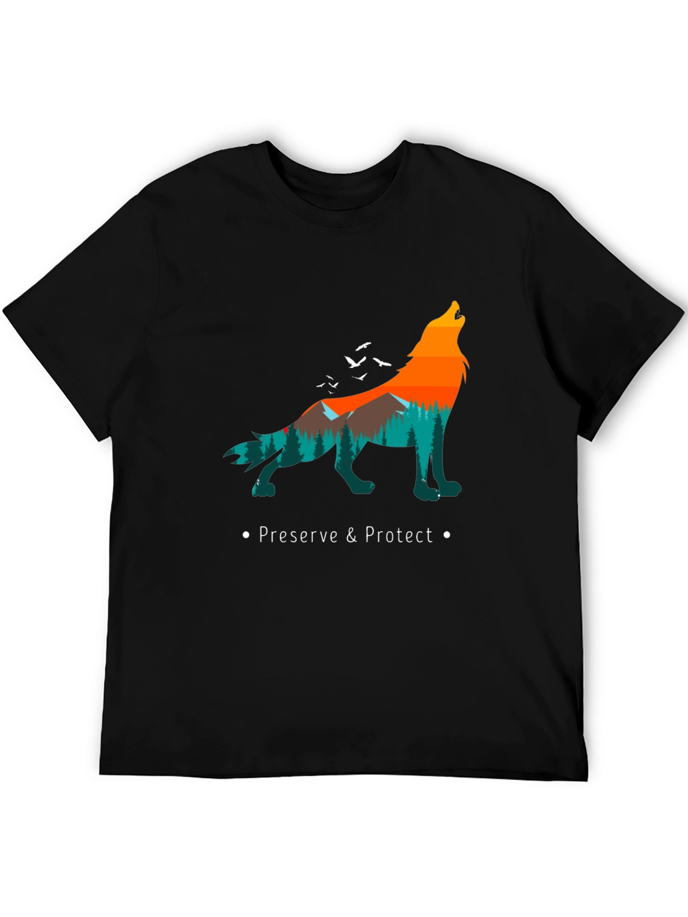 Nature Wolf Graphic Tee