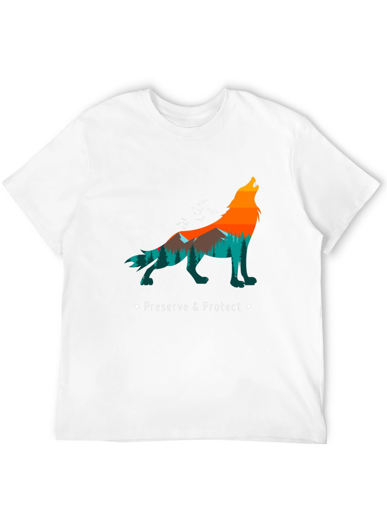 Nature Wolf Graphic Tee