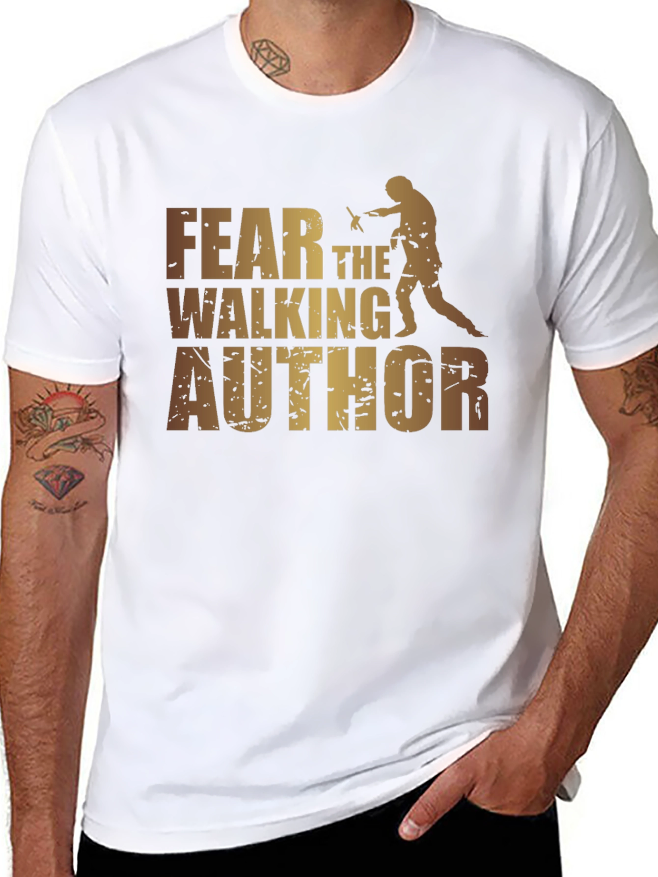 Fear the Walking Author Graphic Tee - Black