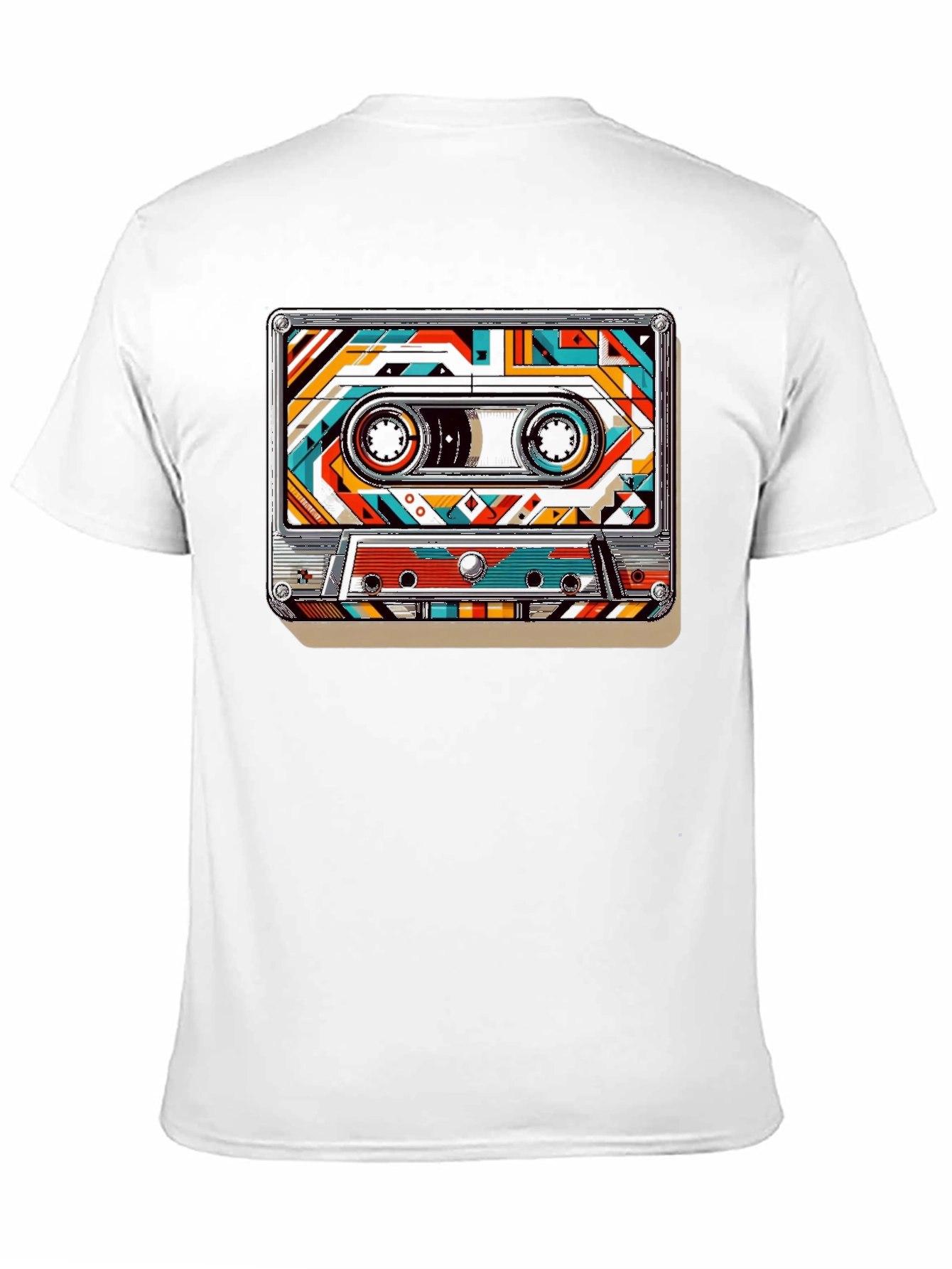 Retro Cassette Tape Graphic Tee - Classic Music Style