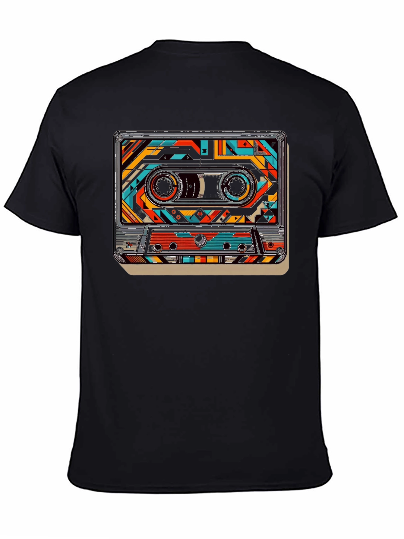 Retro Cassette Tape Graphic Tee - Classic Music Style