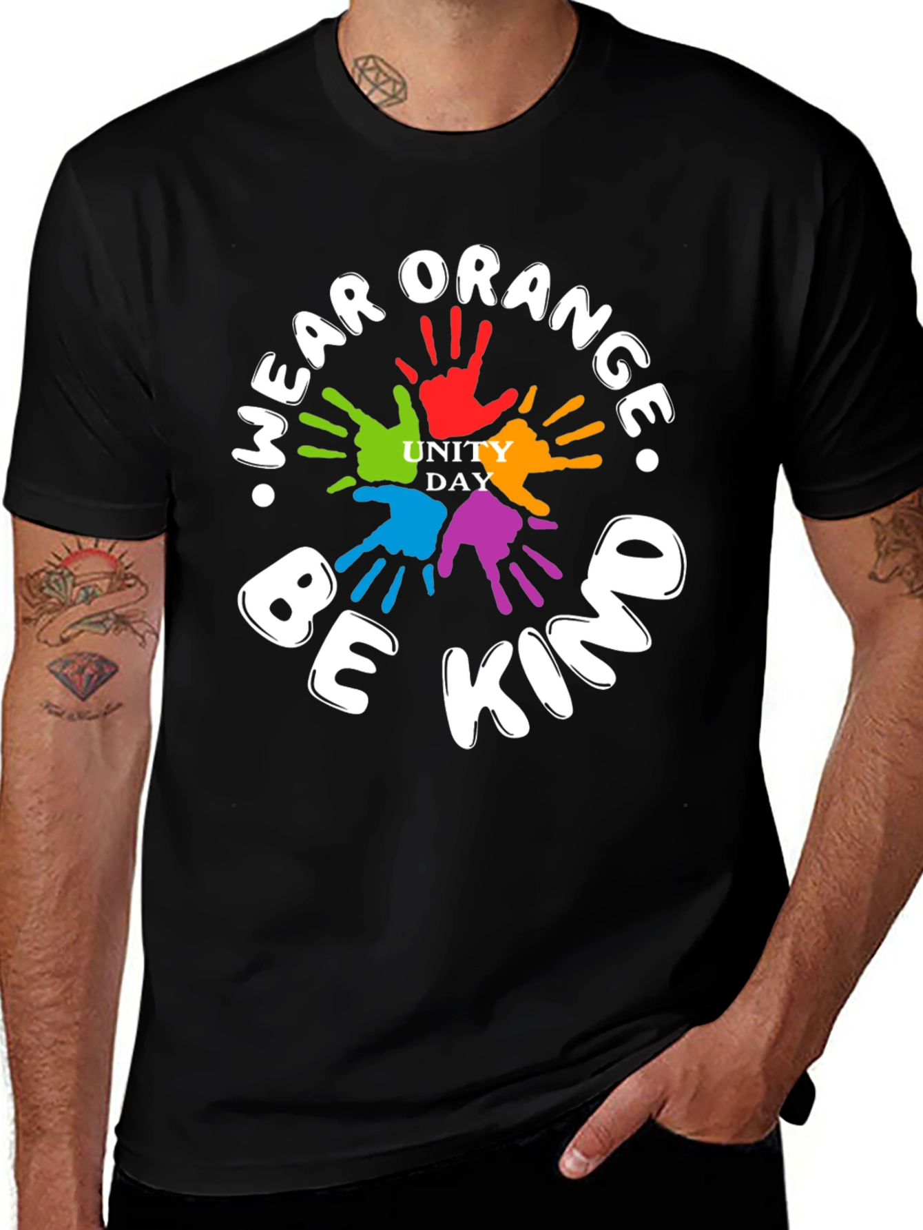 Unity Day Wear Orange Be Kind Graphic Tee