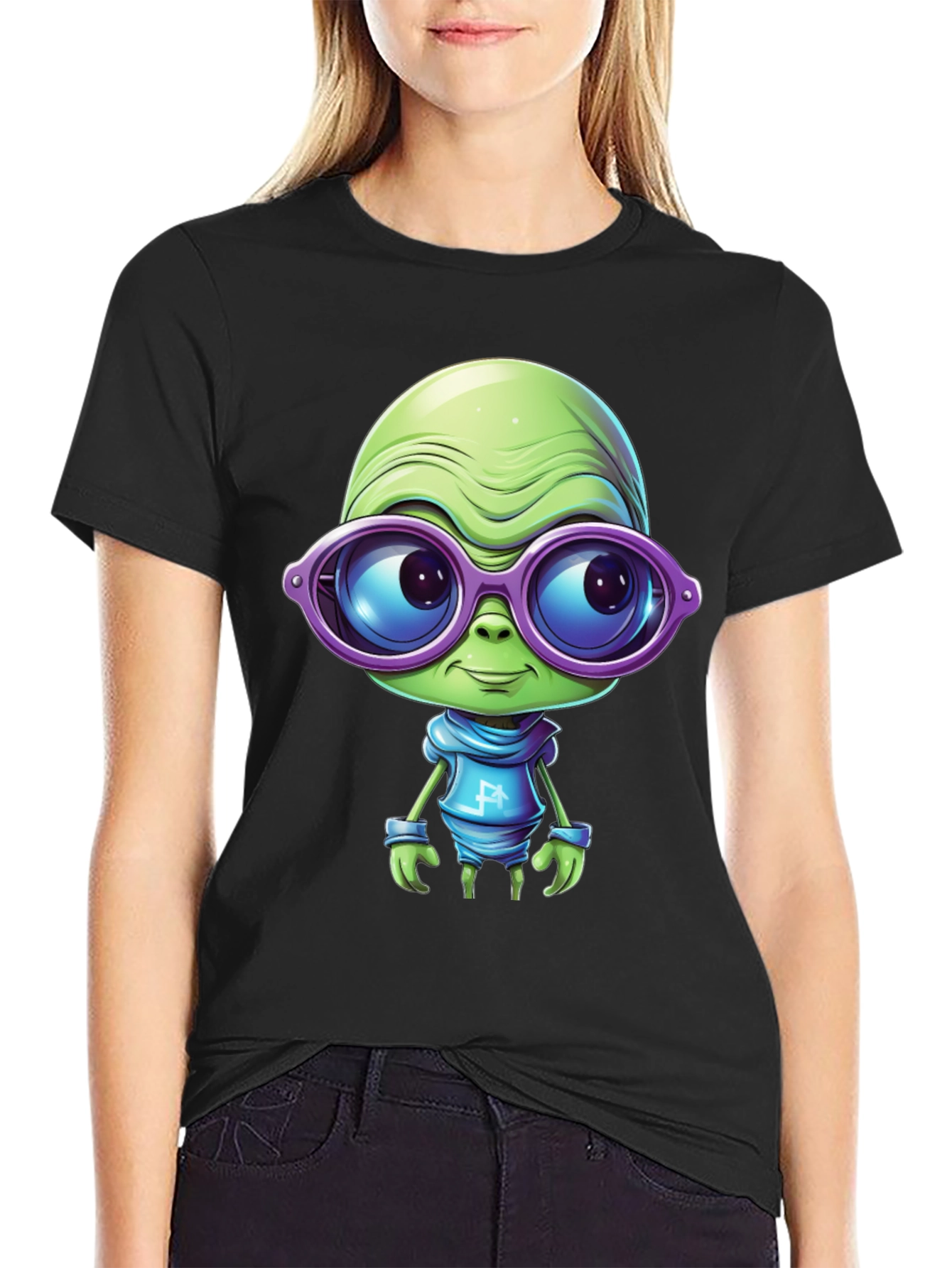 Cool Alien Graphic T-Shirt