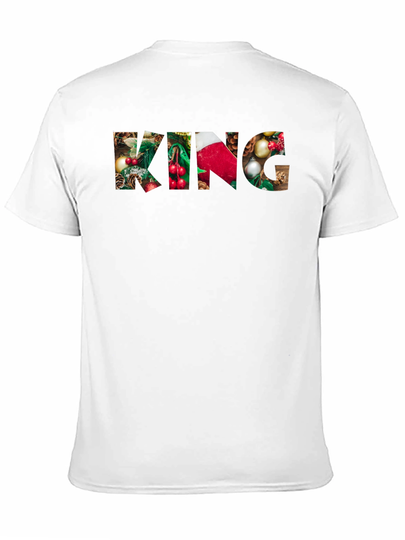 Christmas King Graphic Tee - Holiday Festive Shirt