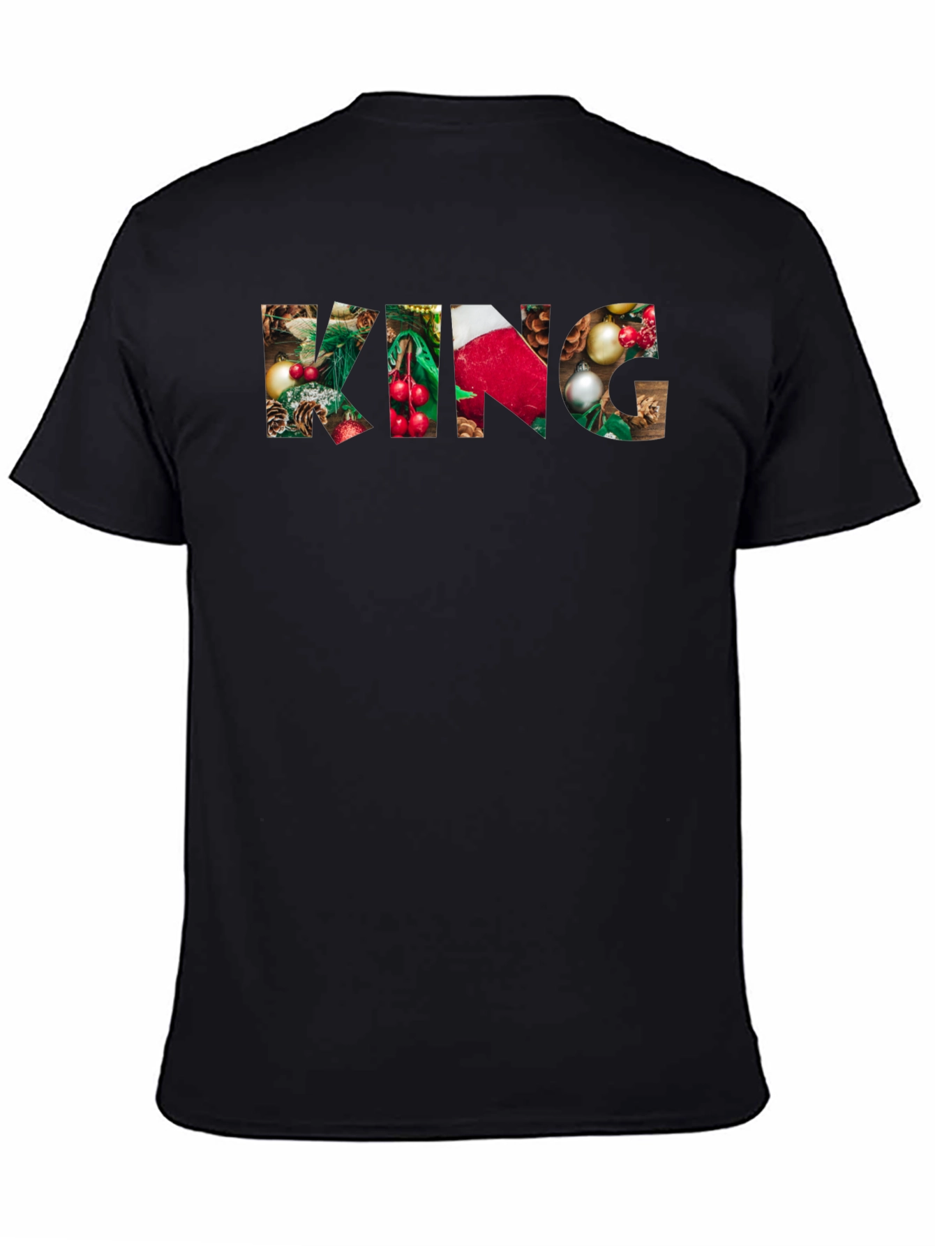 Christmas King Graphic Tee - Holiday Festive Shirt