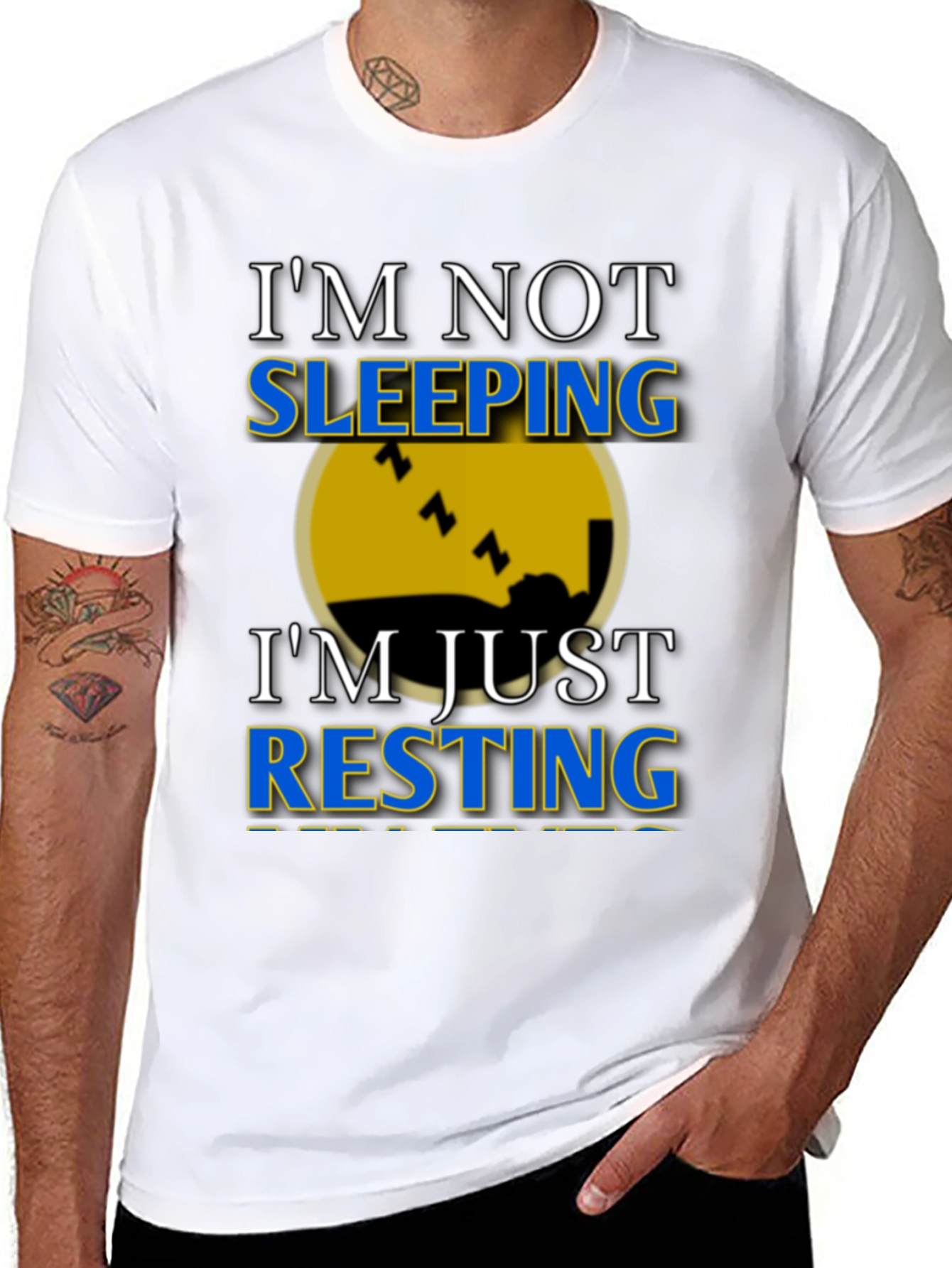 Im Not Sleeping Im Resting Graphic T-Shirt