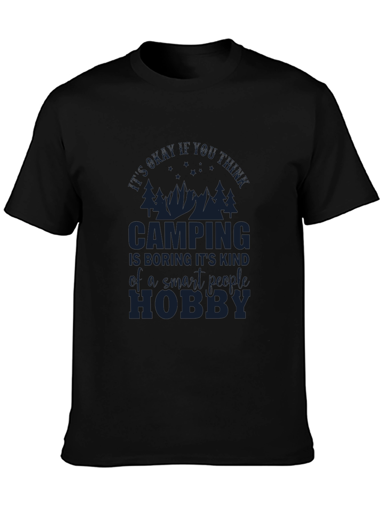 Camping Hobby Graphic Tee - Smart People Camping