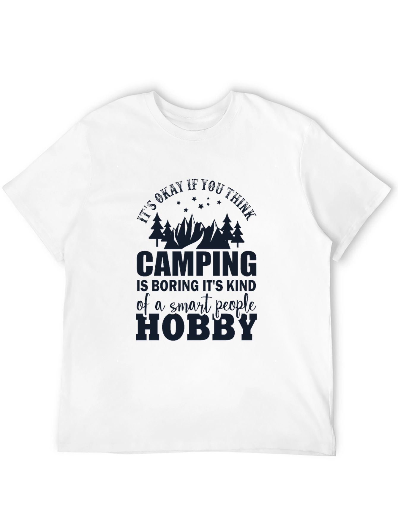 Camping Hobby Graphic Tee - Smart People Camping