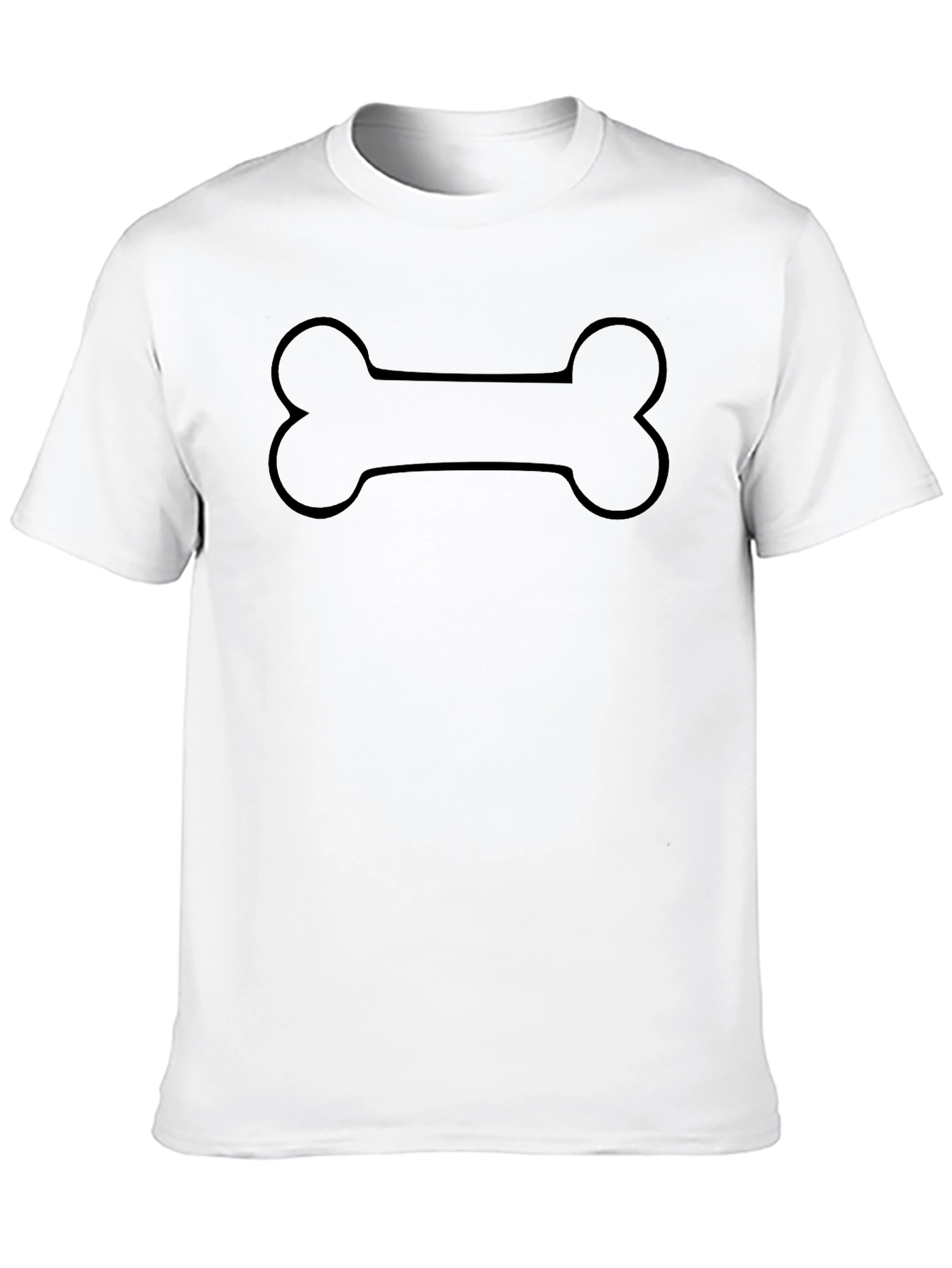 Dog Bone Graphic T-Shirt - Classic Black Tee