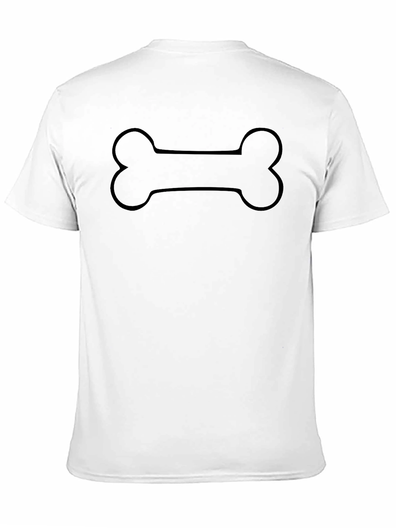 Dog Bone Graphic T-Shirt - Classic Black Tee