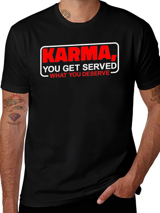 Karma Served Black T-Shirt