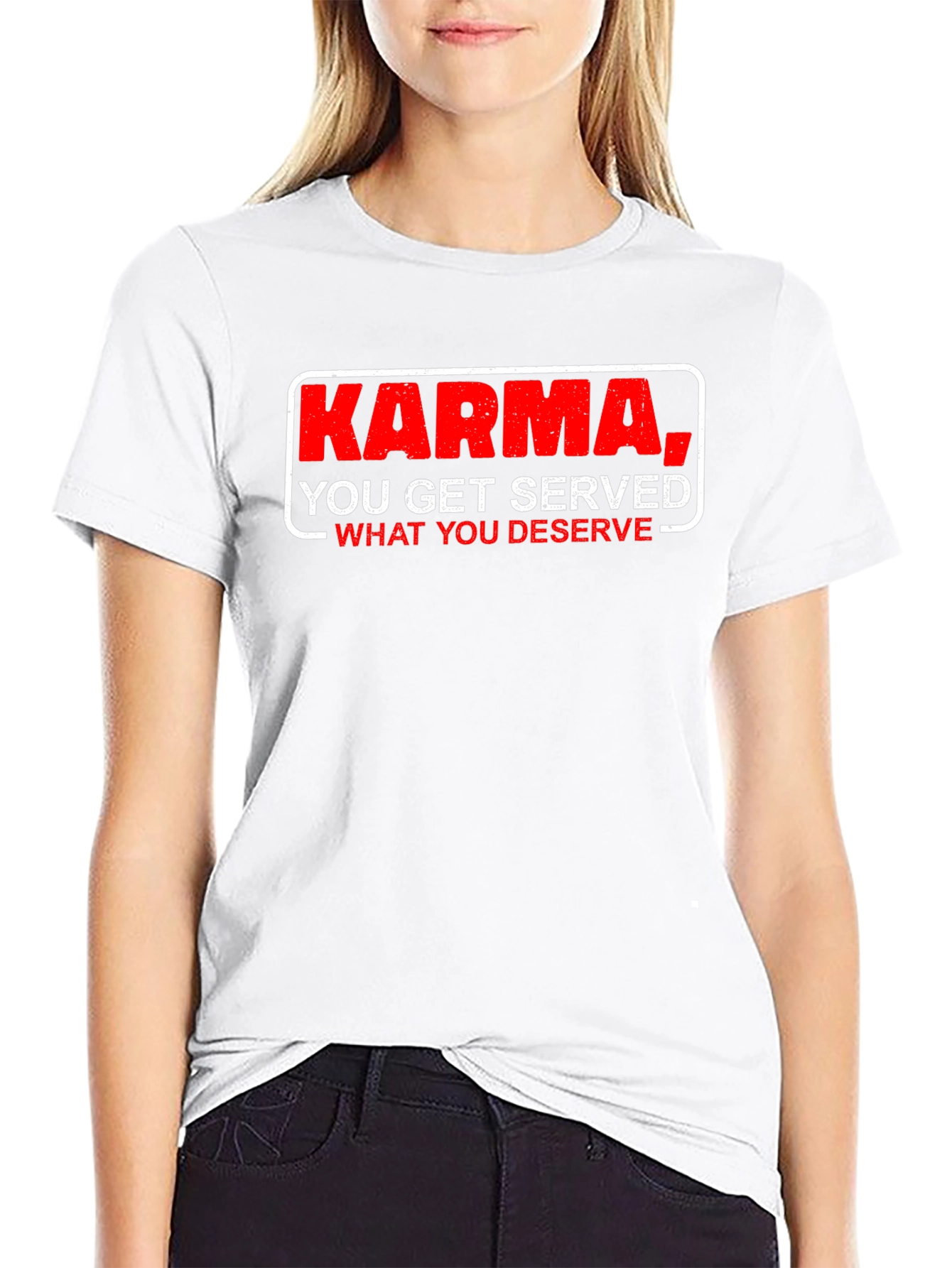 Karma Served Black T-Shirt