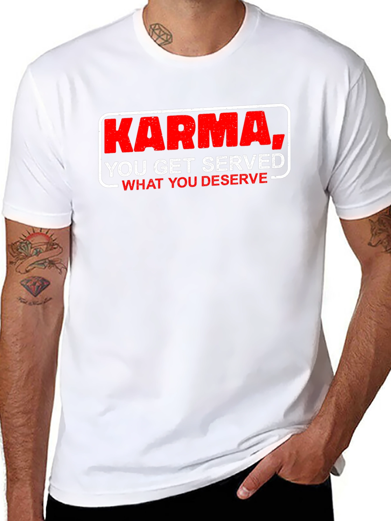 Karma Served Black T-Shirt
