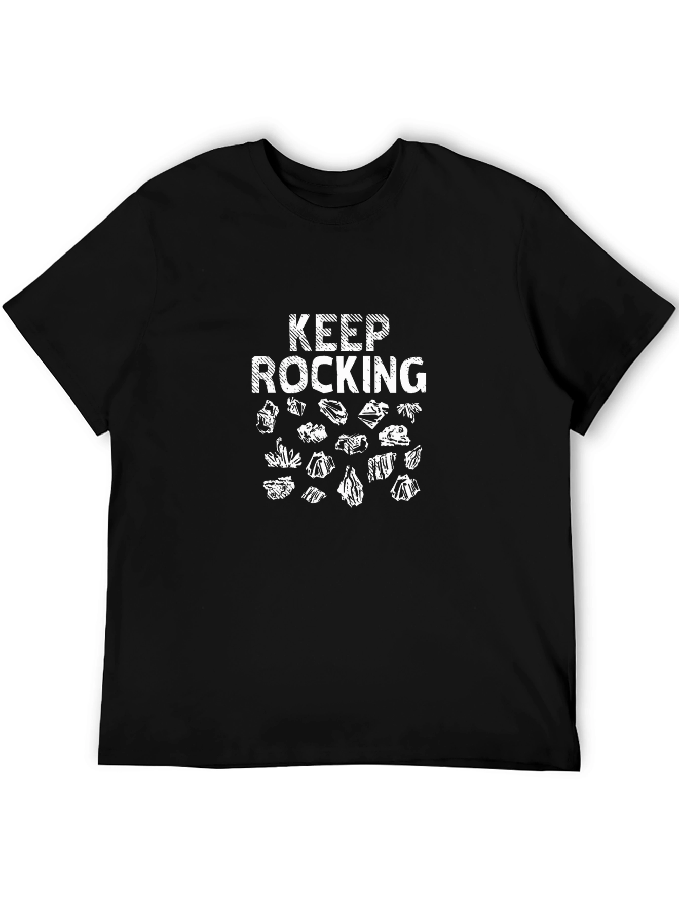 Keep Rocking Black Graphic Tee