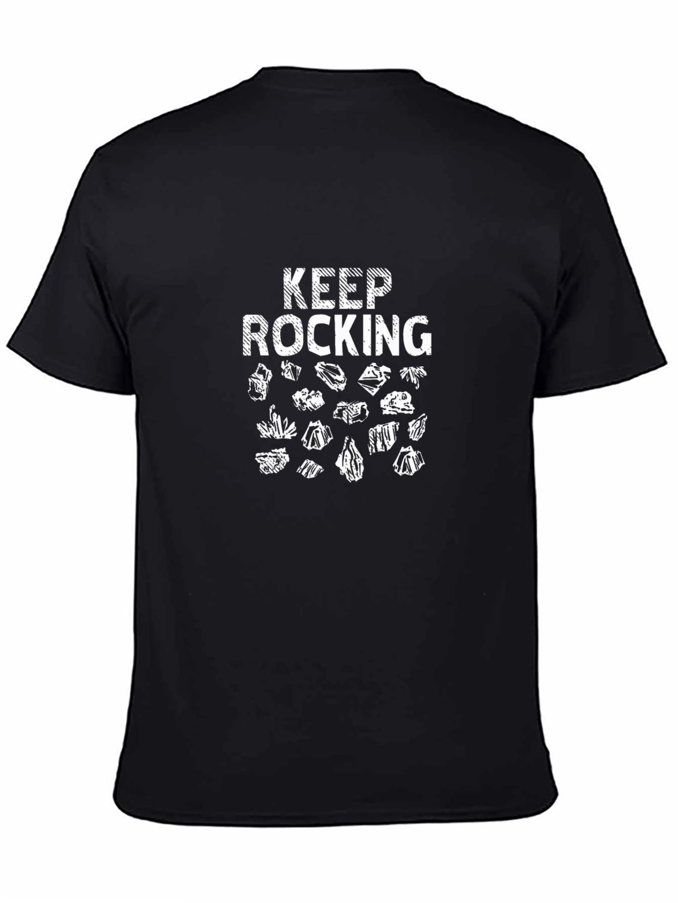 Keep Rocking Black Graphic Tee