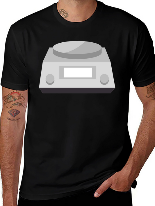 Science Scale Graphic Tee - Black Cotton T-Shirt