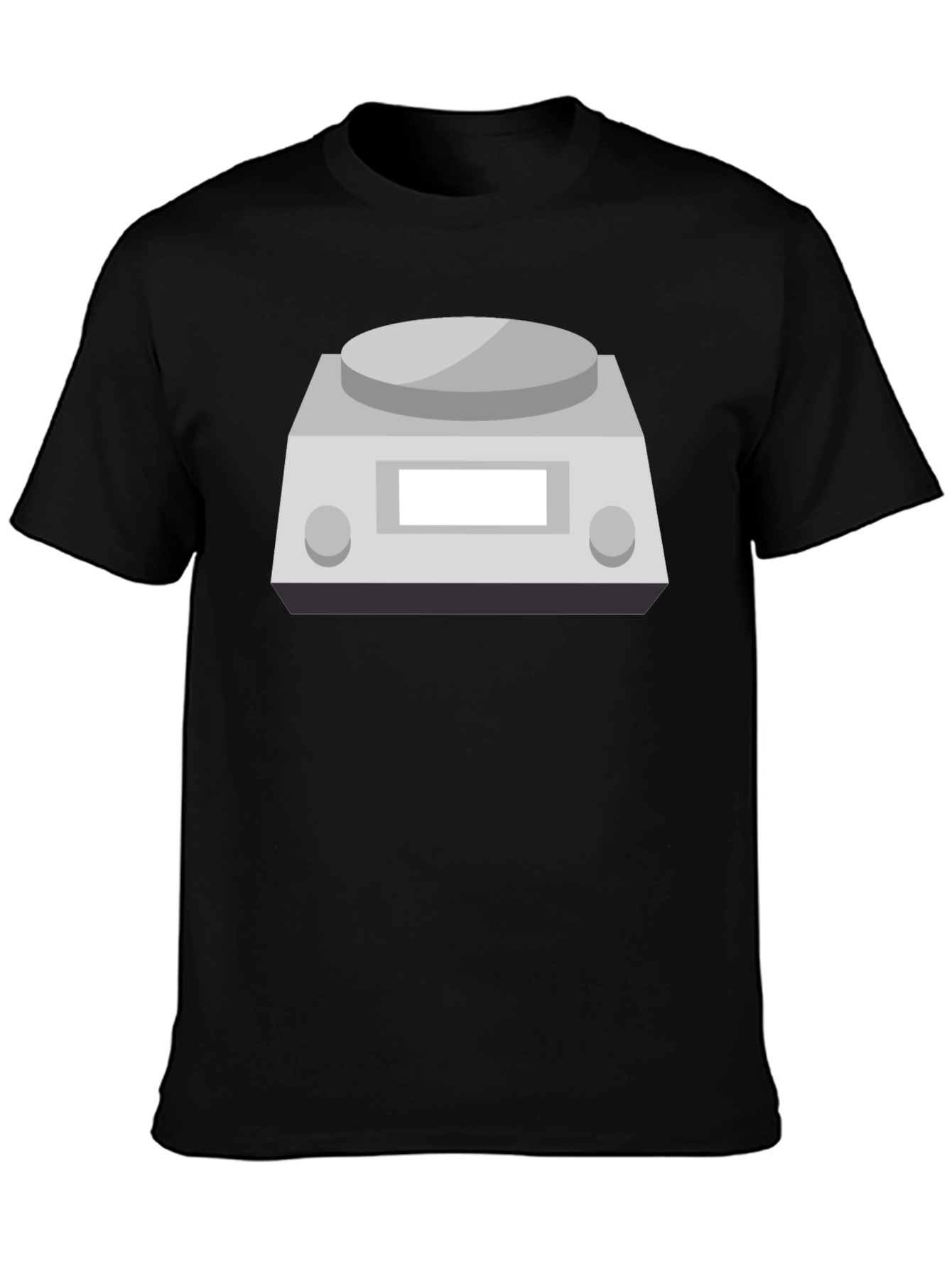 Science Scale Graphic Tee - Black Cotton T-Shirt