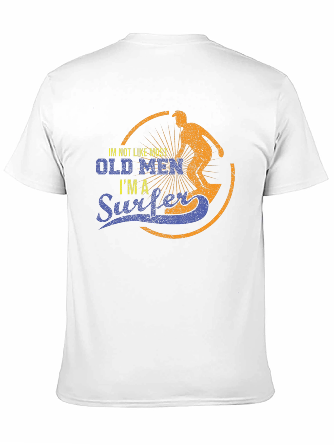 Old Men Surfer Graphic T-Shirt