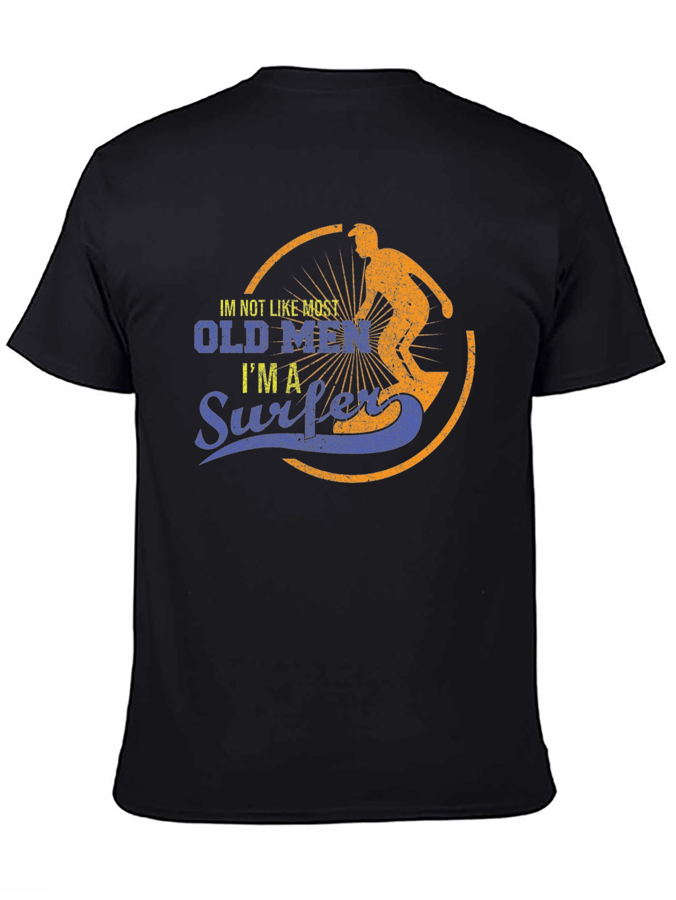 Old Men Surfer Graphic T-Shirt