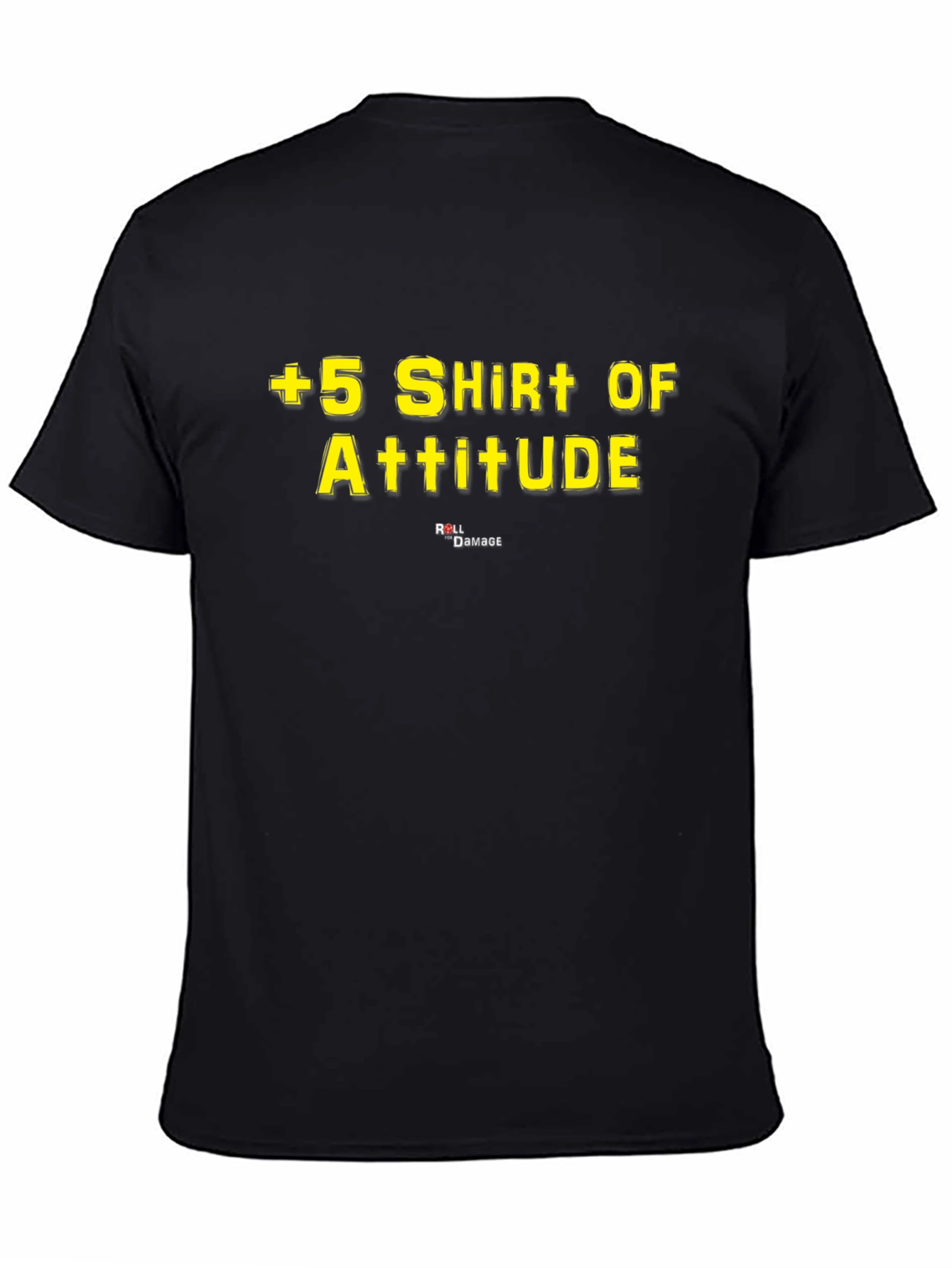 +5 Shirt of Attitude - Black Graphic Tee