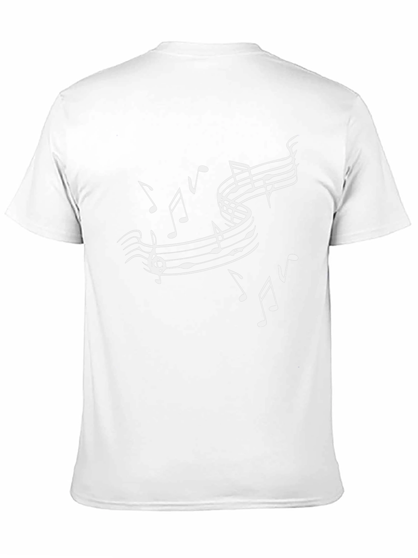 Musical Notes Black T-Shirt - Stylish Music Lover Tee