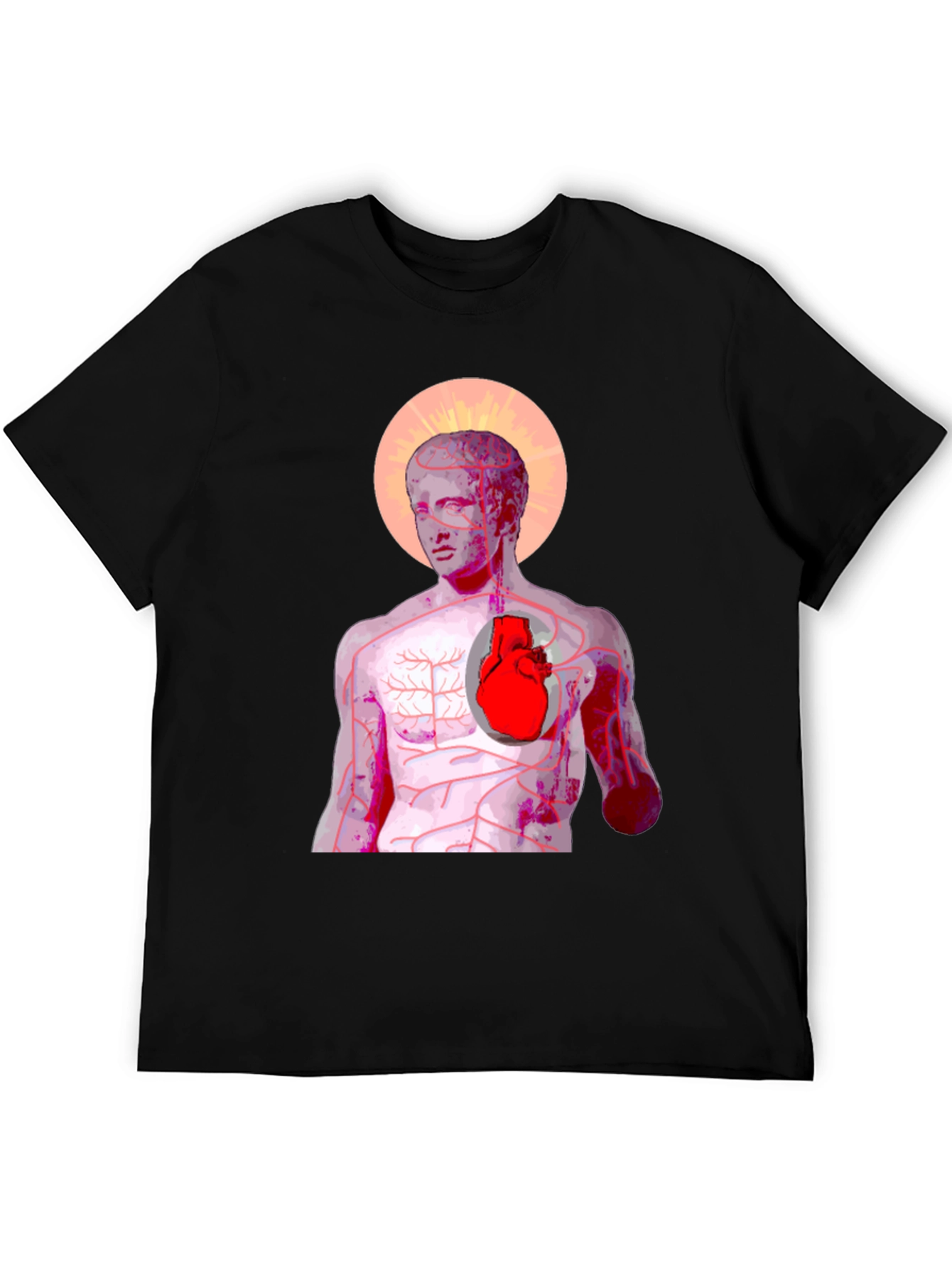 Anatomical Heart Graphic Tee - Artistic Anatomy T-Shirt