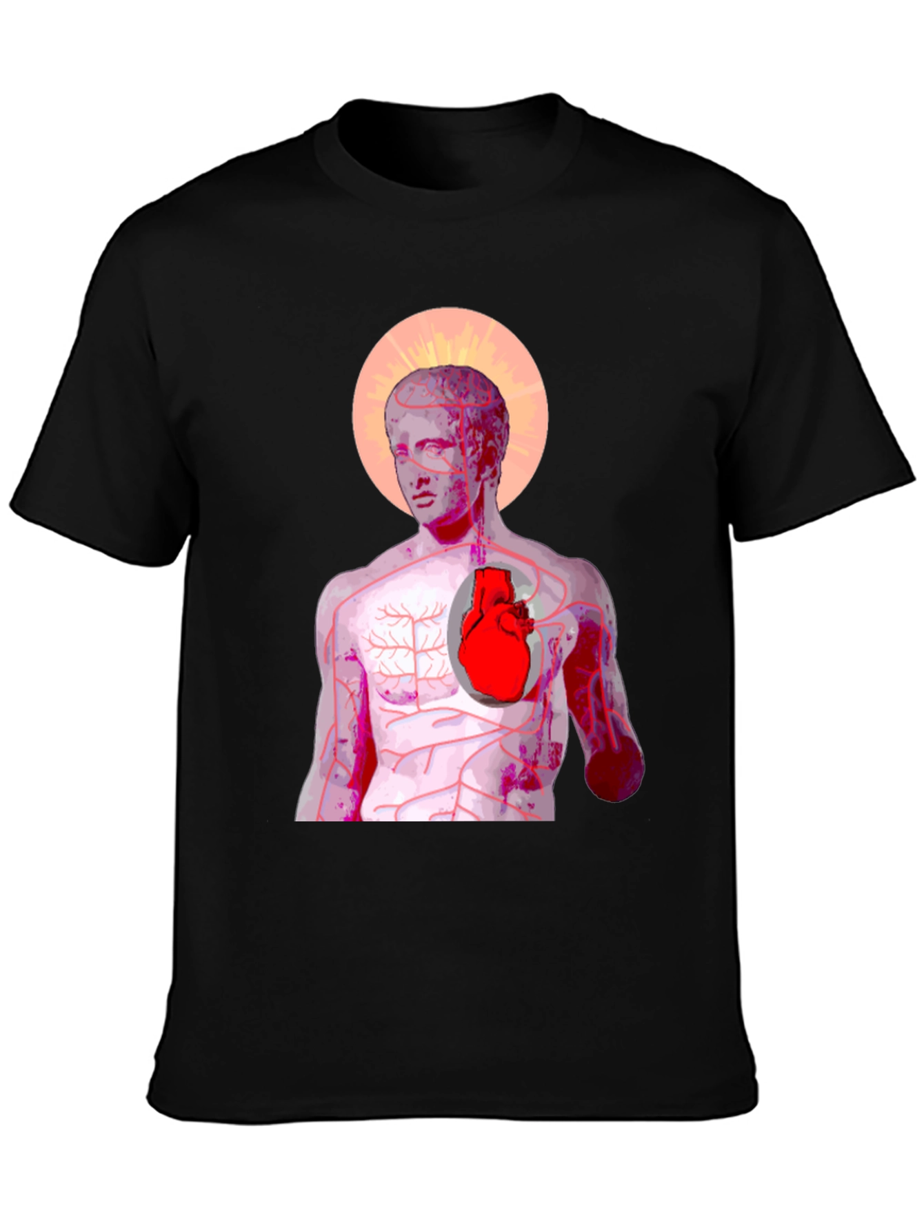 Anatomical Heart Graphic Tee - Artistic Anatomy T-Shirt