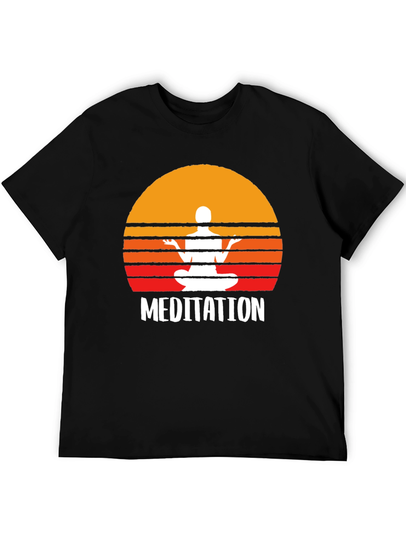 Meditation T-Shirt - Zen Sunset Design