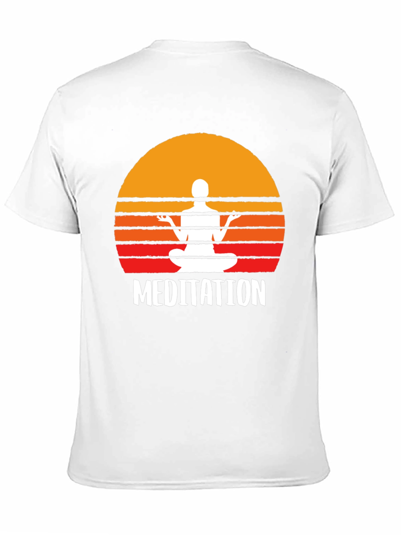 Meditation T-Shirt - Zen Sunset Design