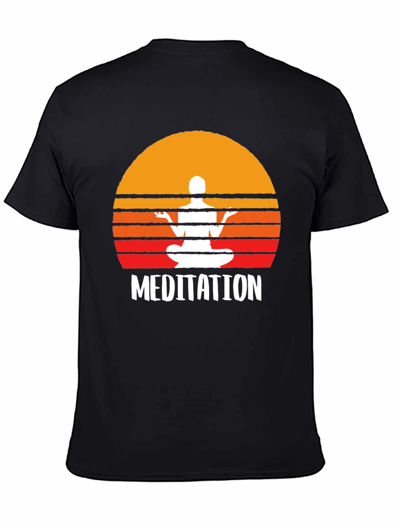 Meditation T-Shirt - Zen Sunset Design