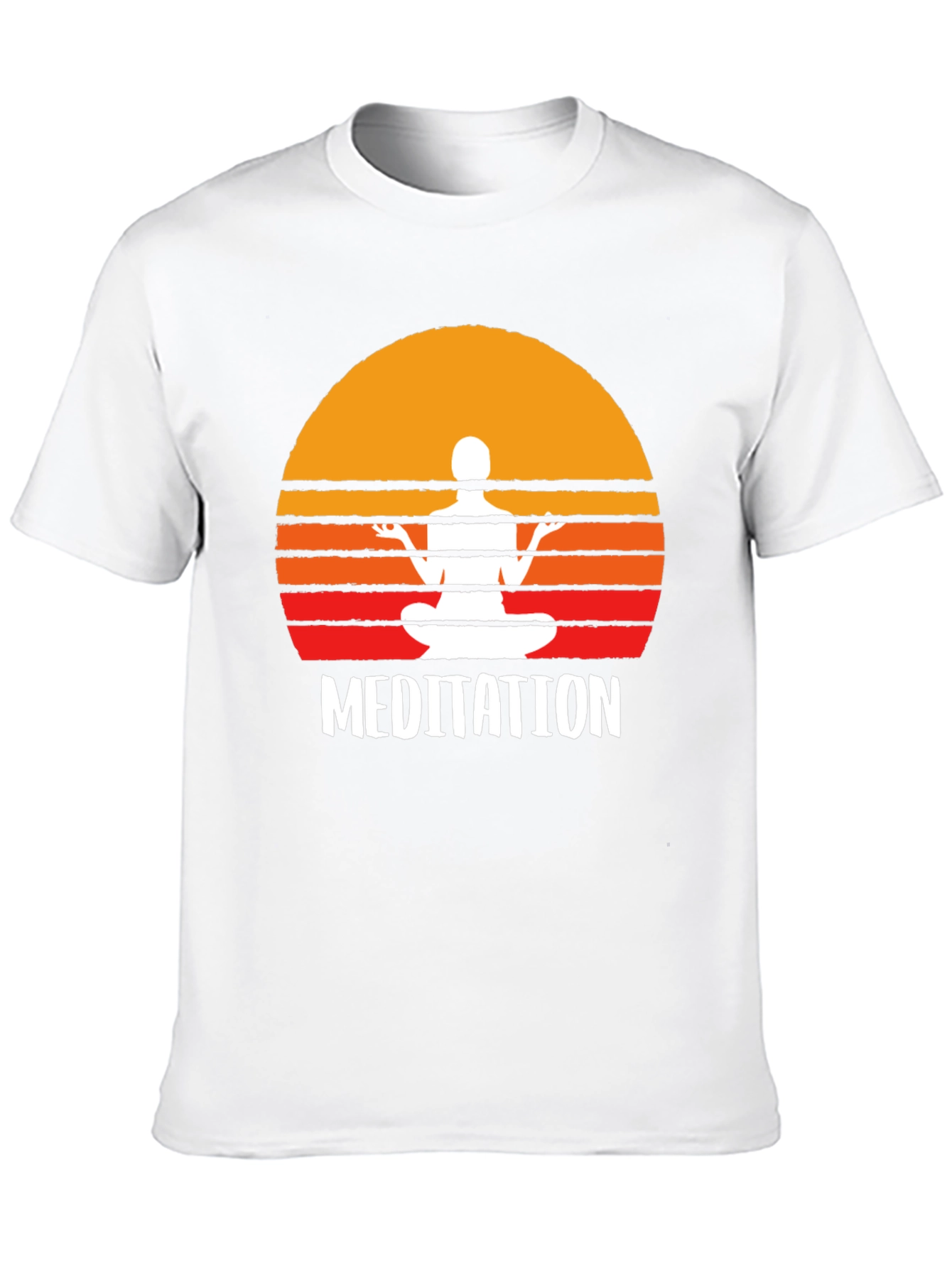 Meditation T-Shirt - Zen Sunset Design