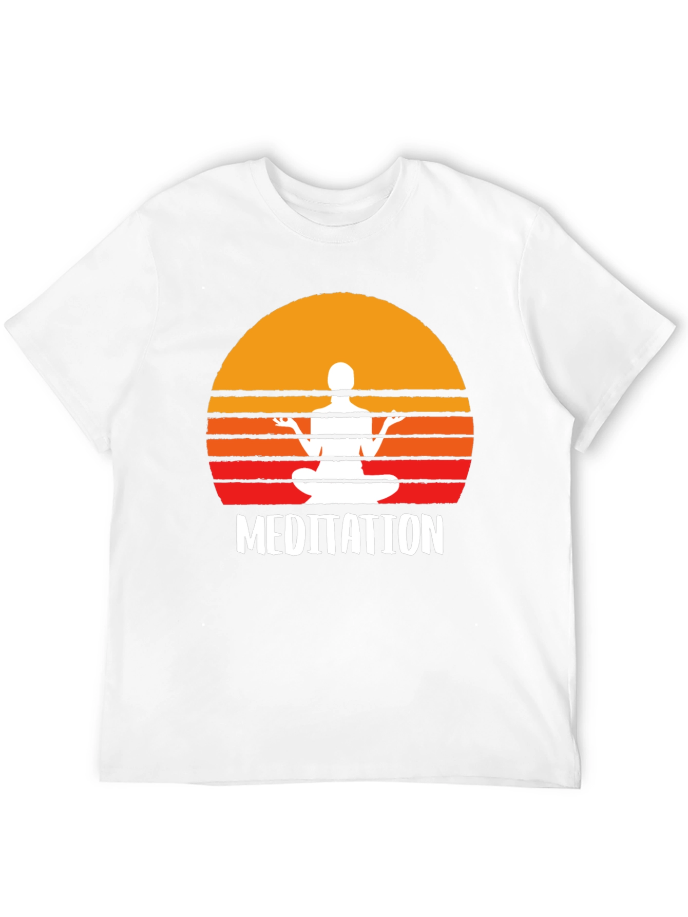 Meditation T-Shirt - Zen Sunset Design