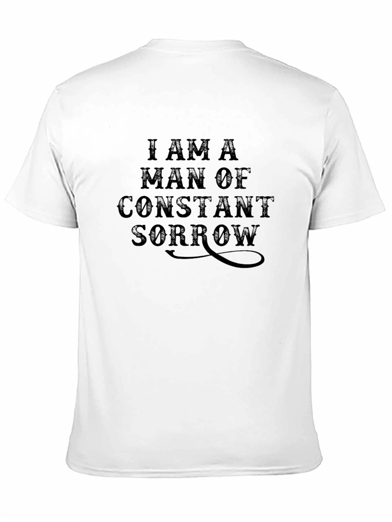 Constant Sorrow Graphic Tee - Soft Black Cotton