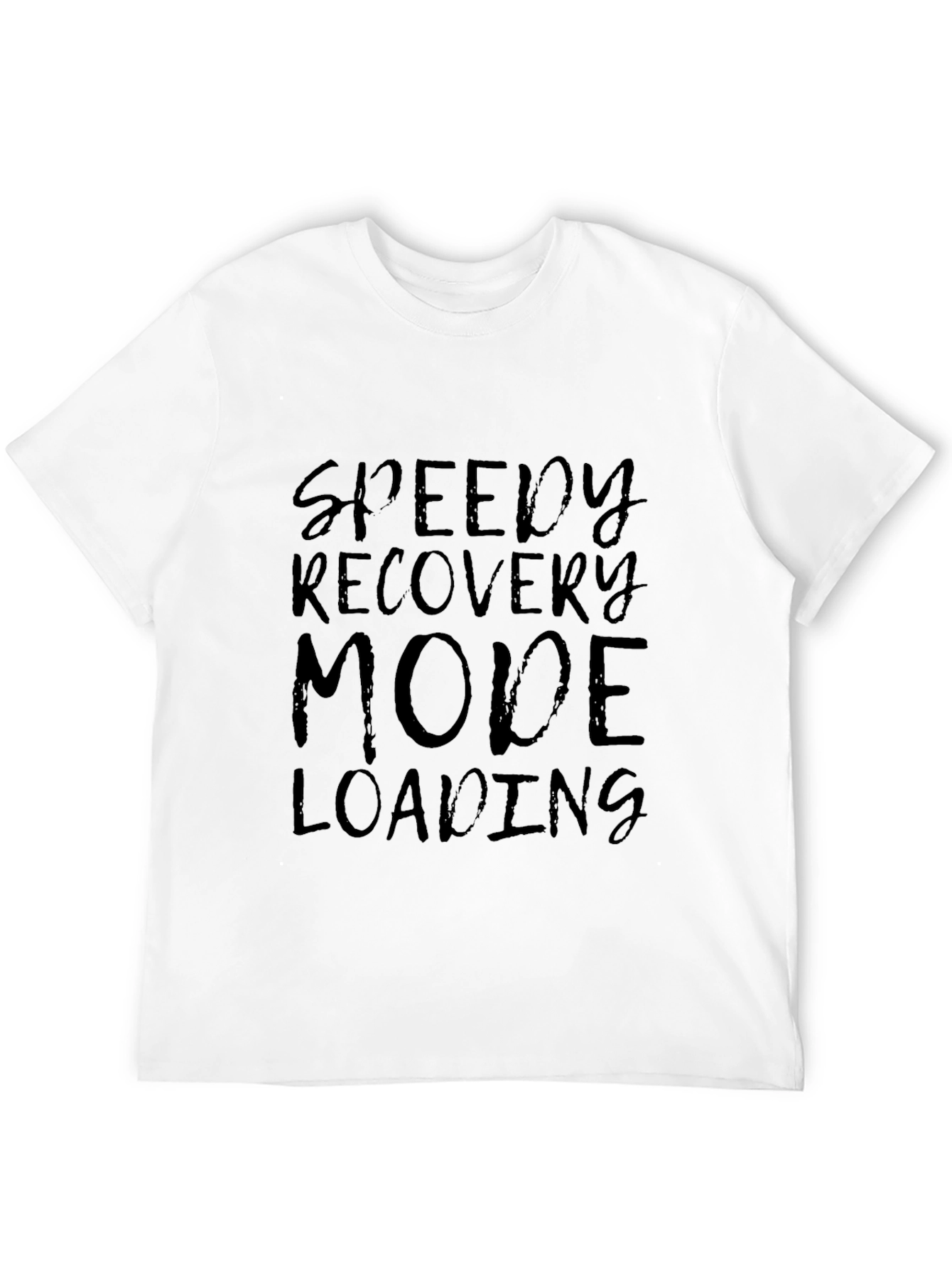 Speedy Recovery Mode Loading Black T-Shirt