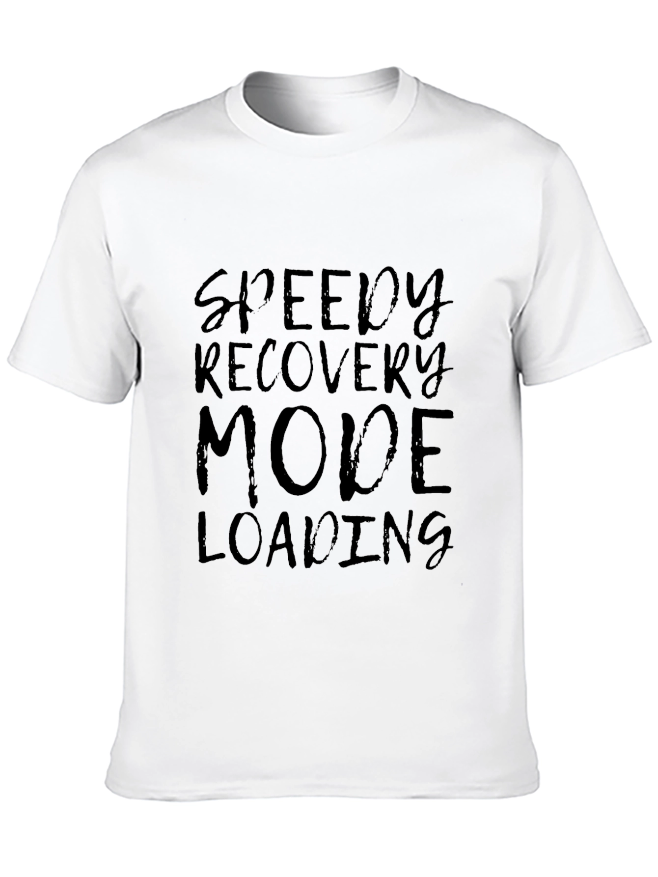 Speedy Recovery Mode Loading Black T-Shirt