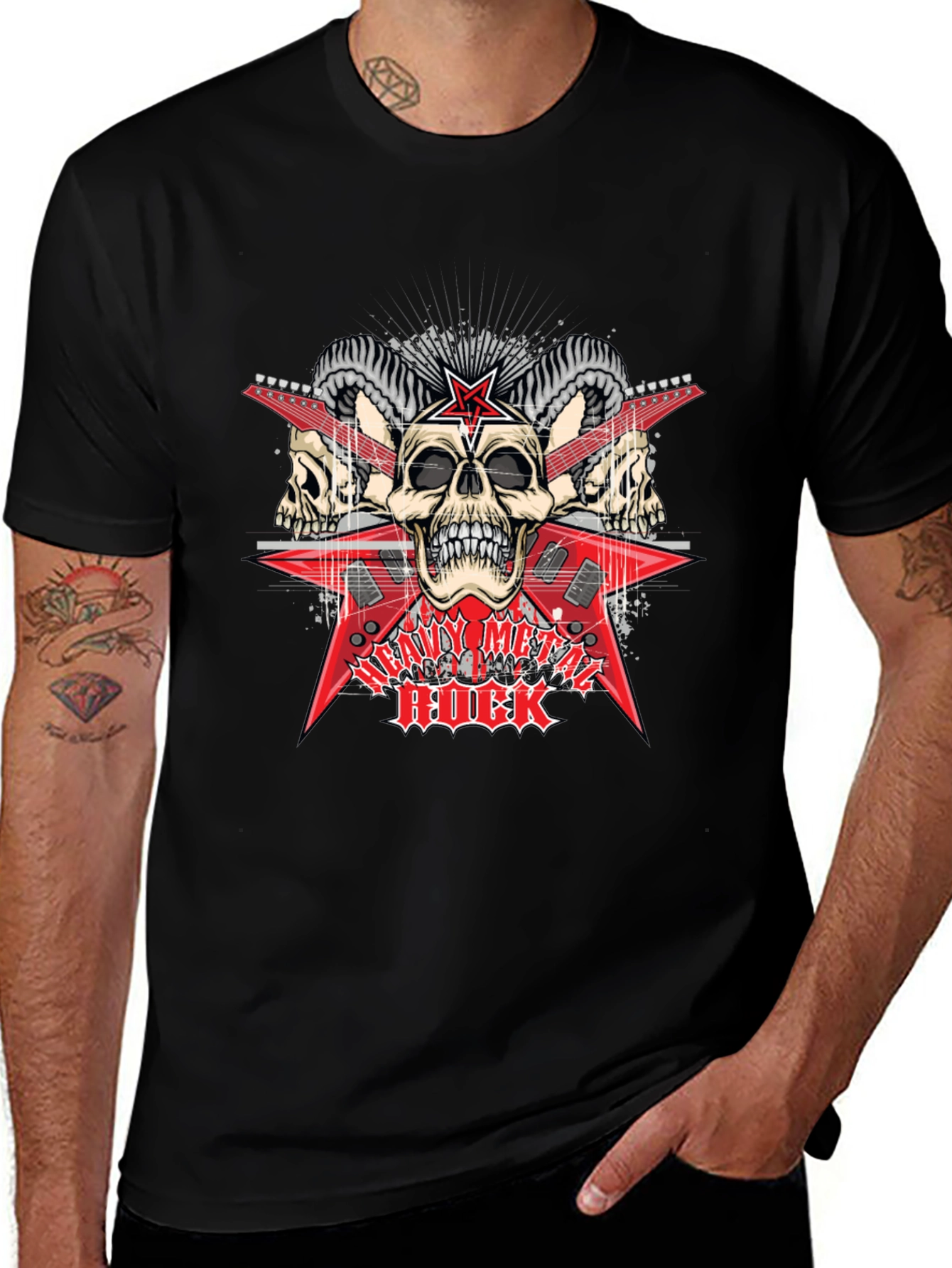 Metal Rock Graphic T-Shirt