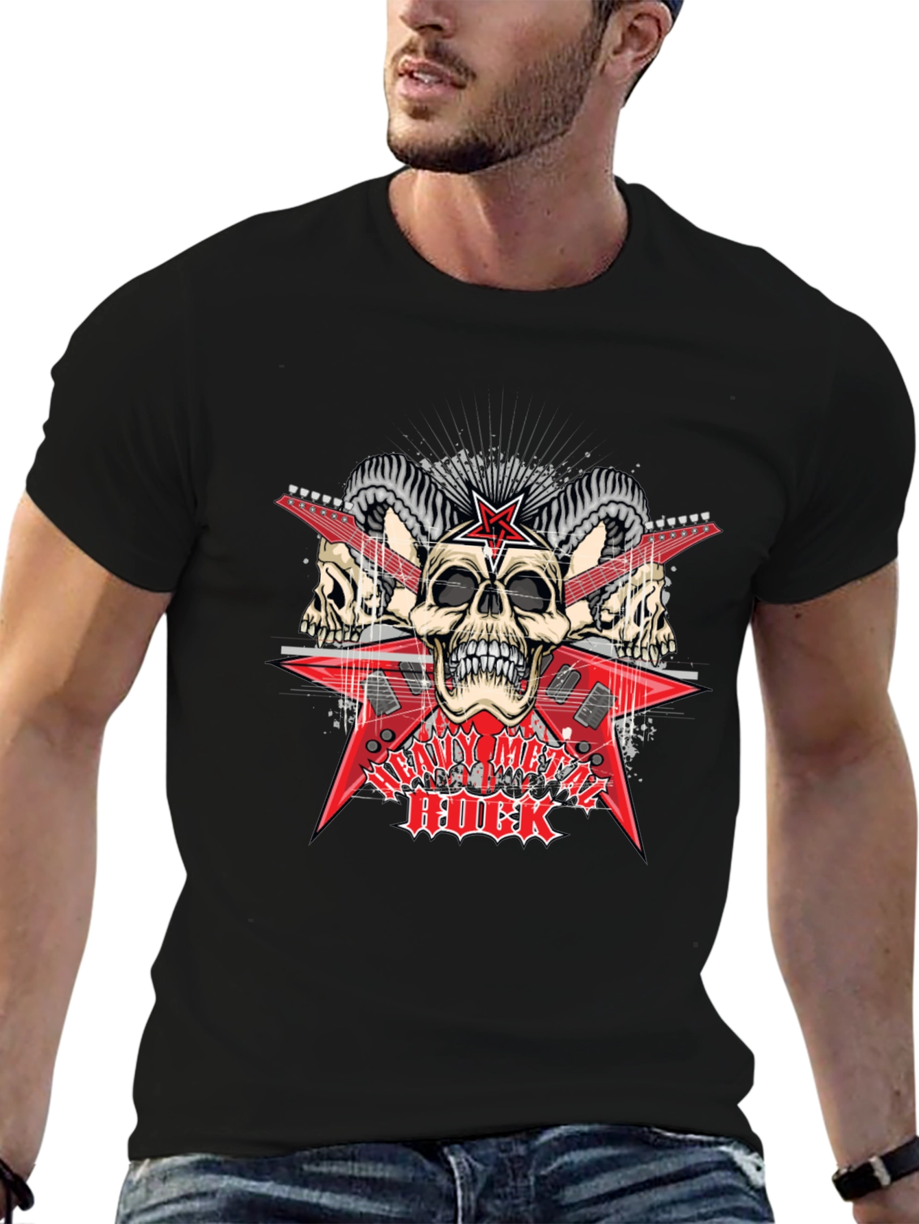 Metal Rock Graphic T-Shirt