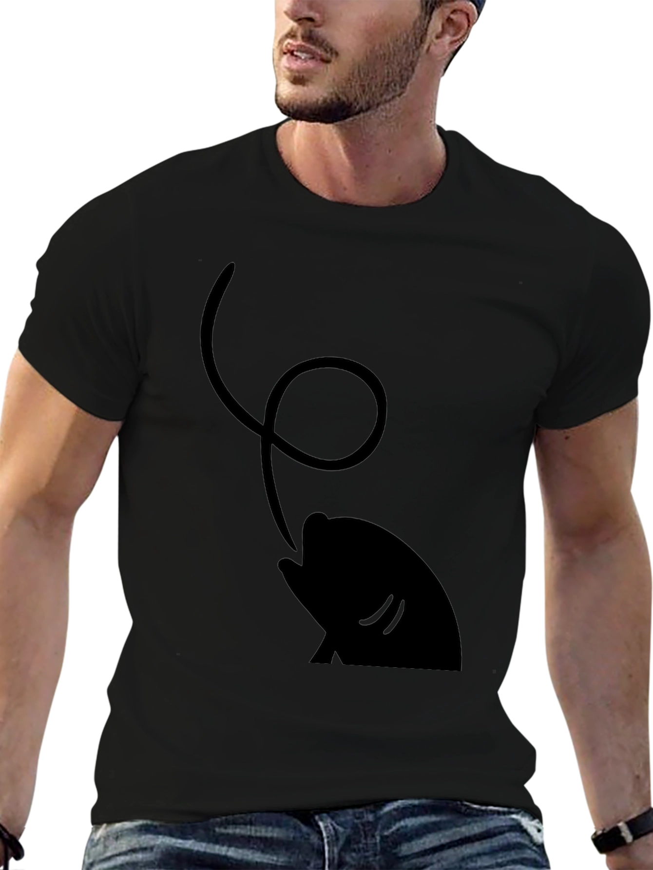 Fishing Lure T-Shirt - Black Cotton Tee