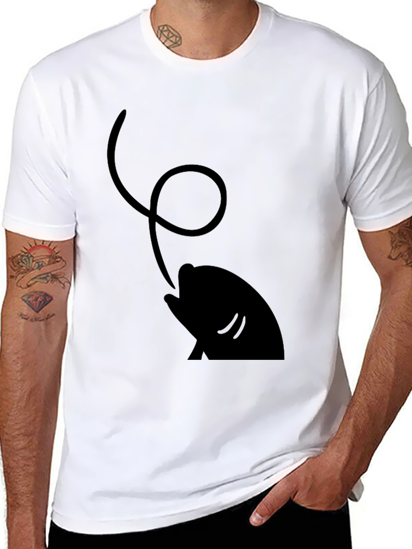 Fishing Lure T-Shirt - Black Cotton Tee