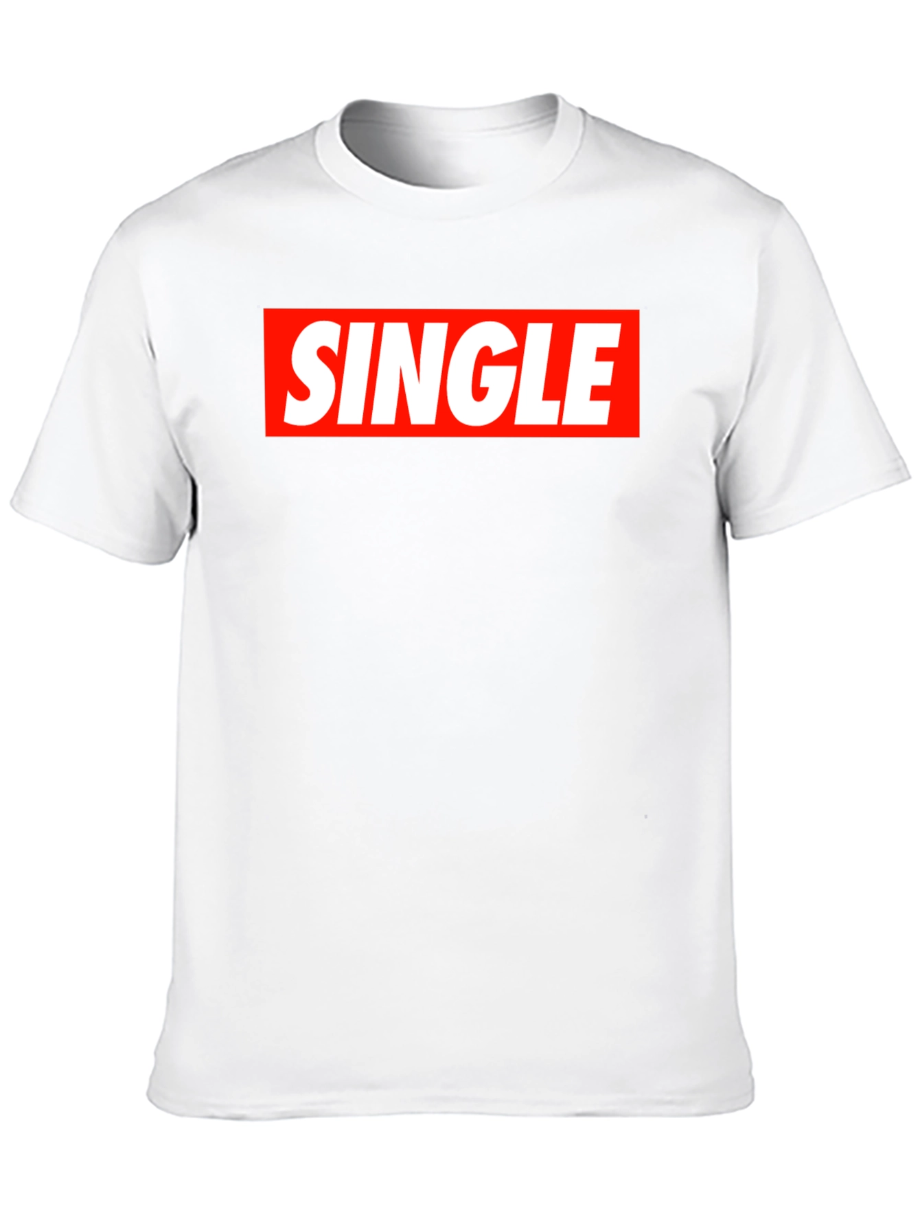 Single Red Box Black T-Shirt