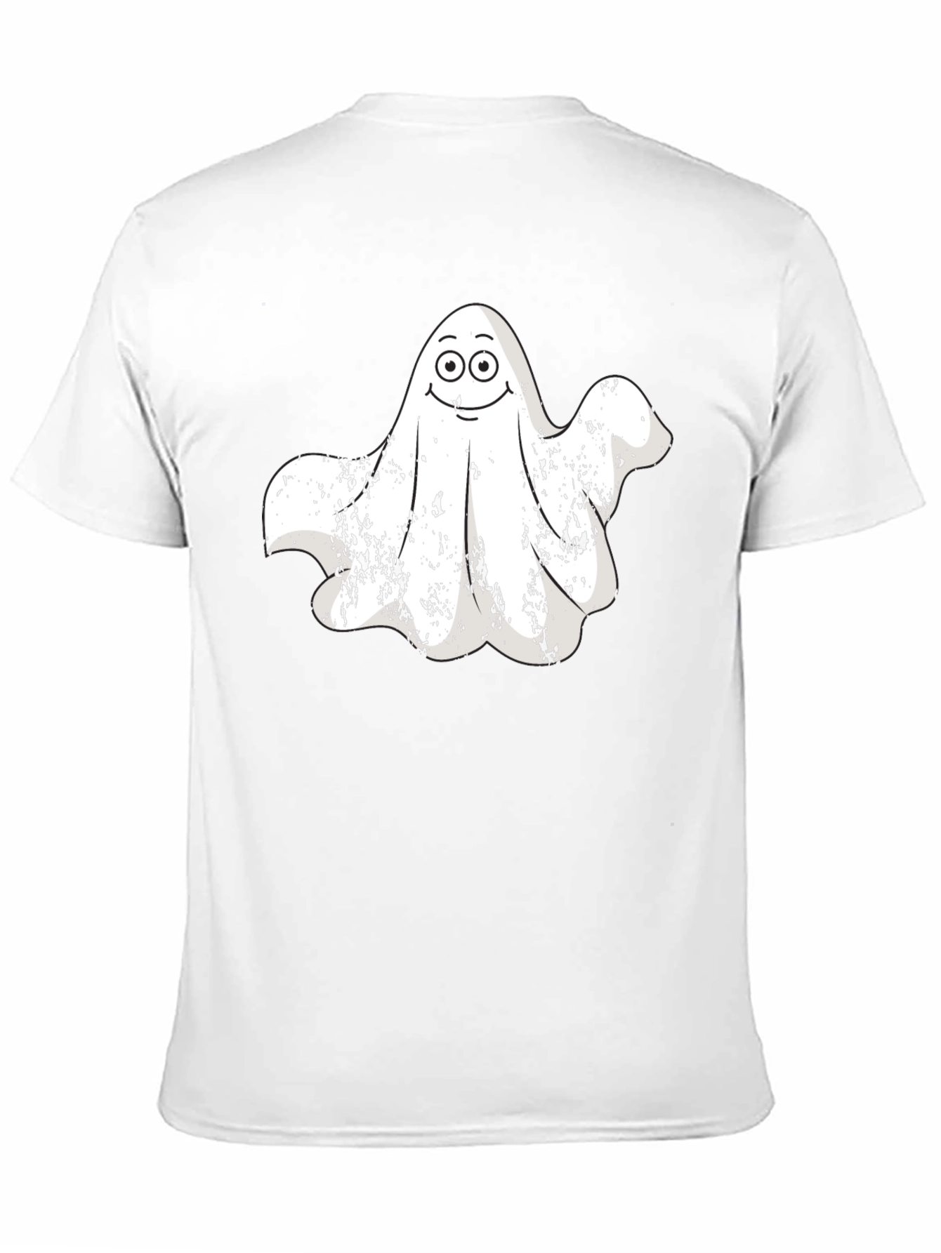 Spooky Ghost Graphic Tee - Halloween Apparel