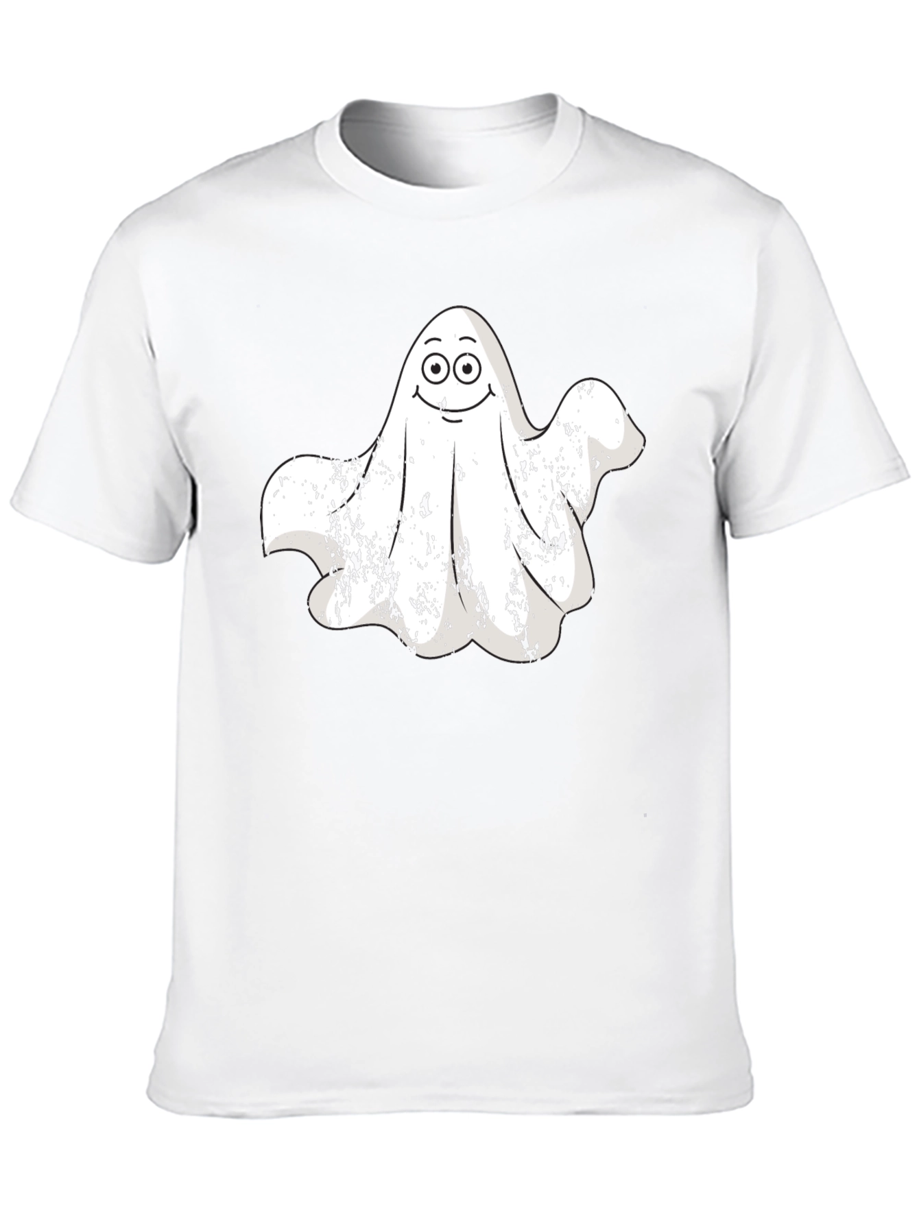 Spooky Ghost Graphic Tee - Halloween Apparel
