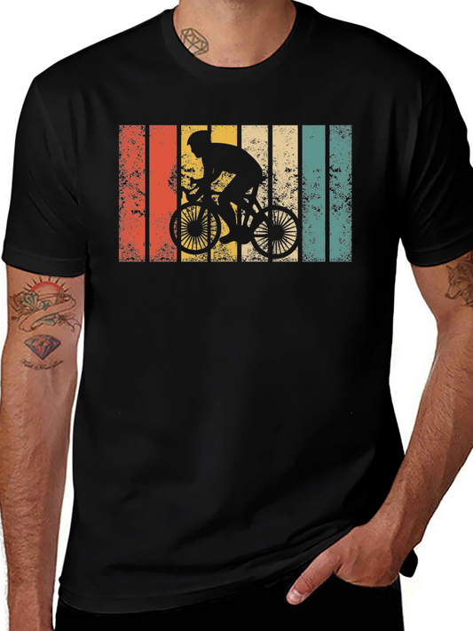 Retro Cycling T-Shirt - Vintage Style Biker Tee
