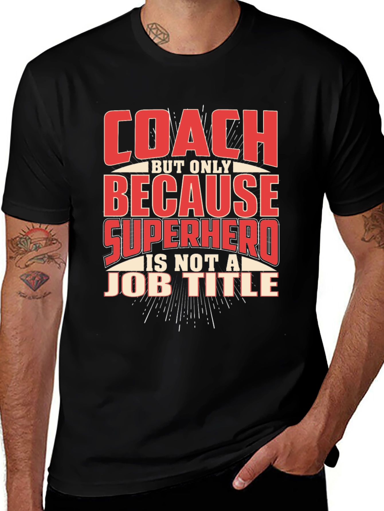 Coach Superhero Graphic T-Shirt - Fun Gift