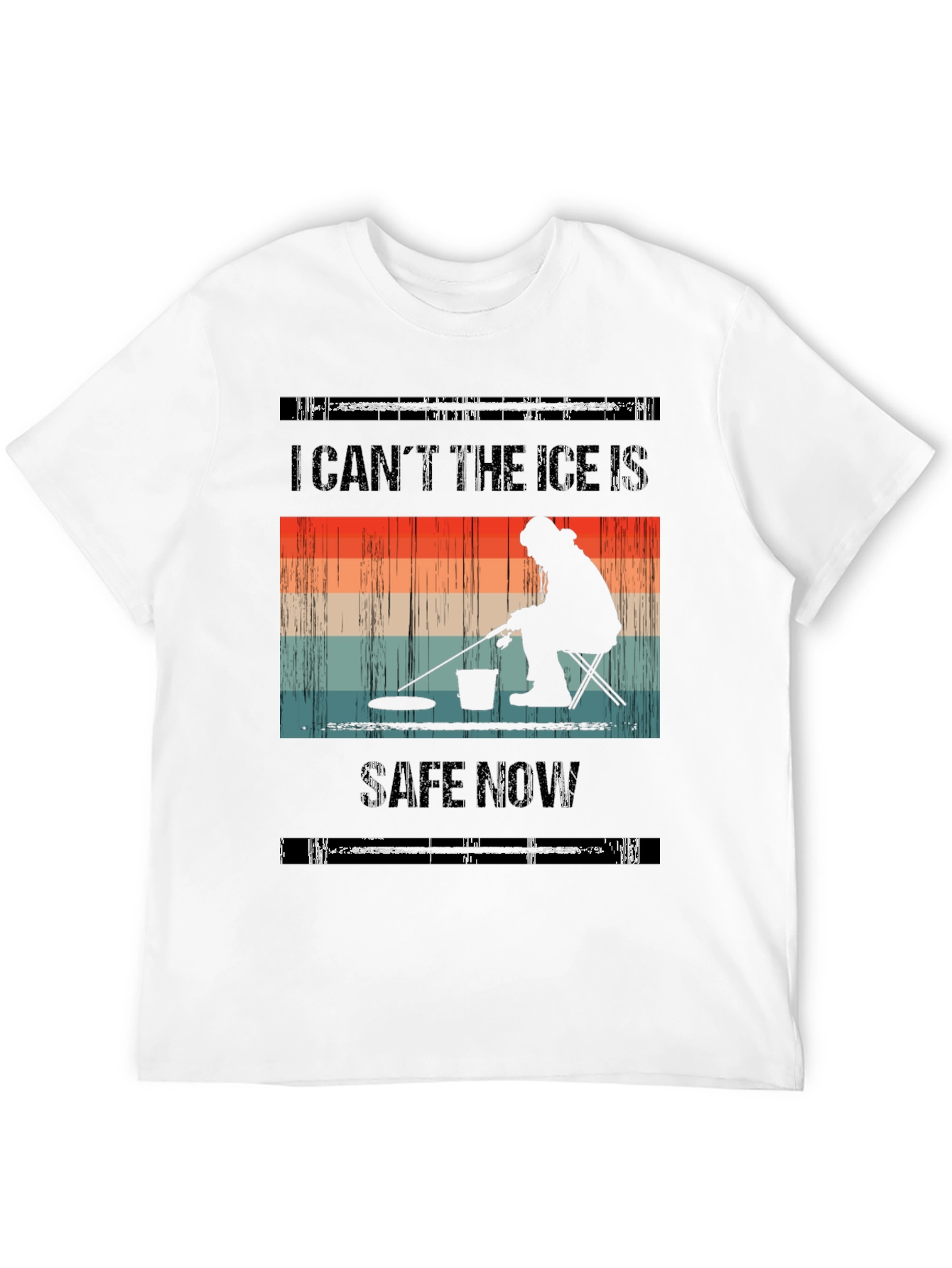I Cant The Ice Is Safe Now Black T-Shirt