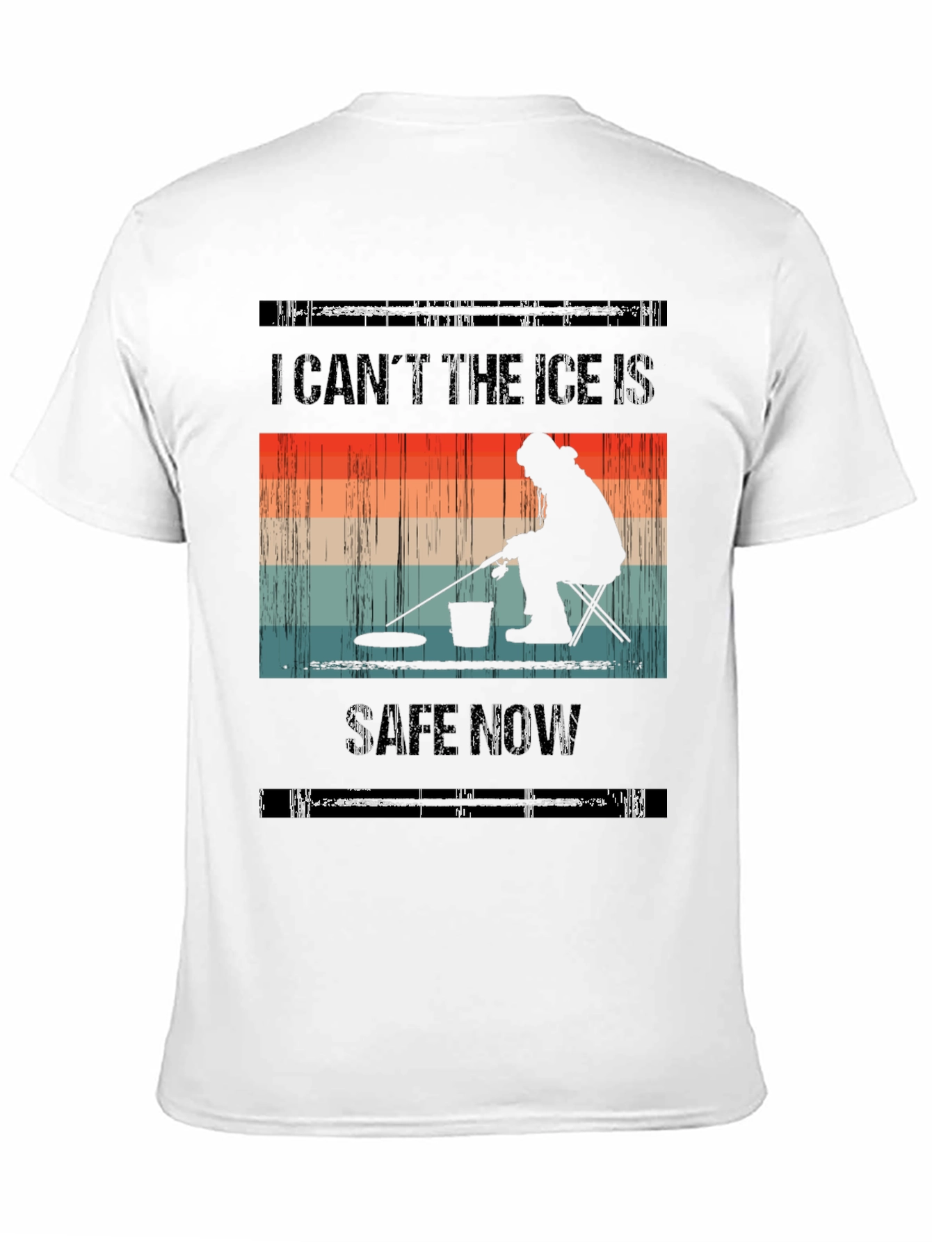 I Cant The Ice Is Safe Now Black T-Shirt