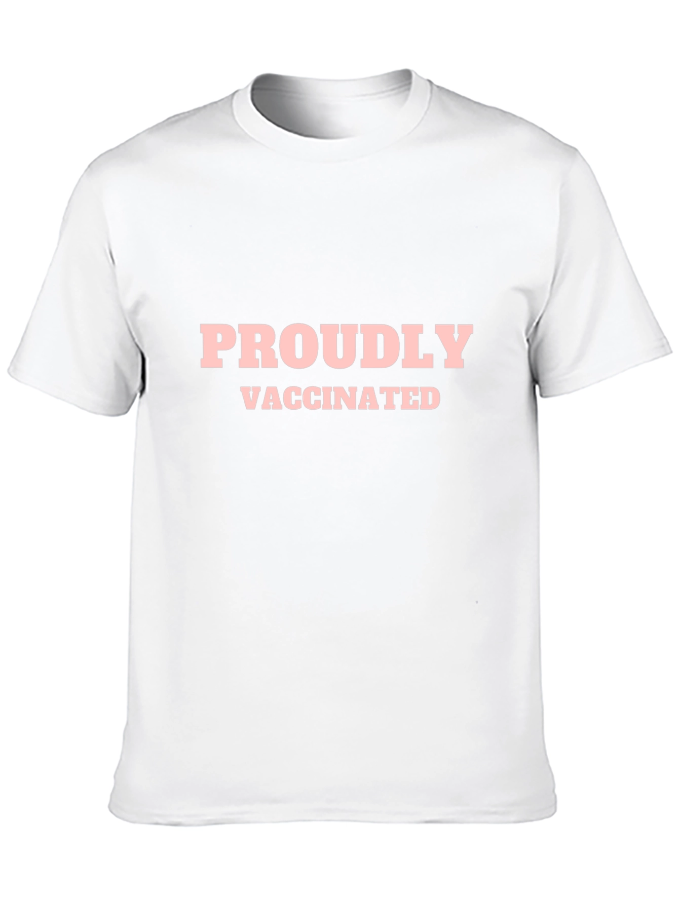 Proudly Vaccinated Black T-Shirt