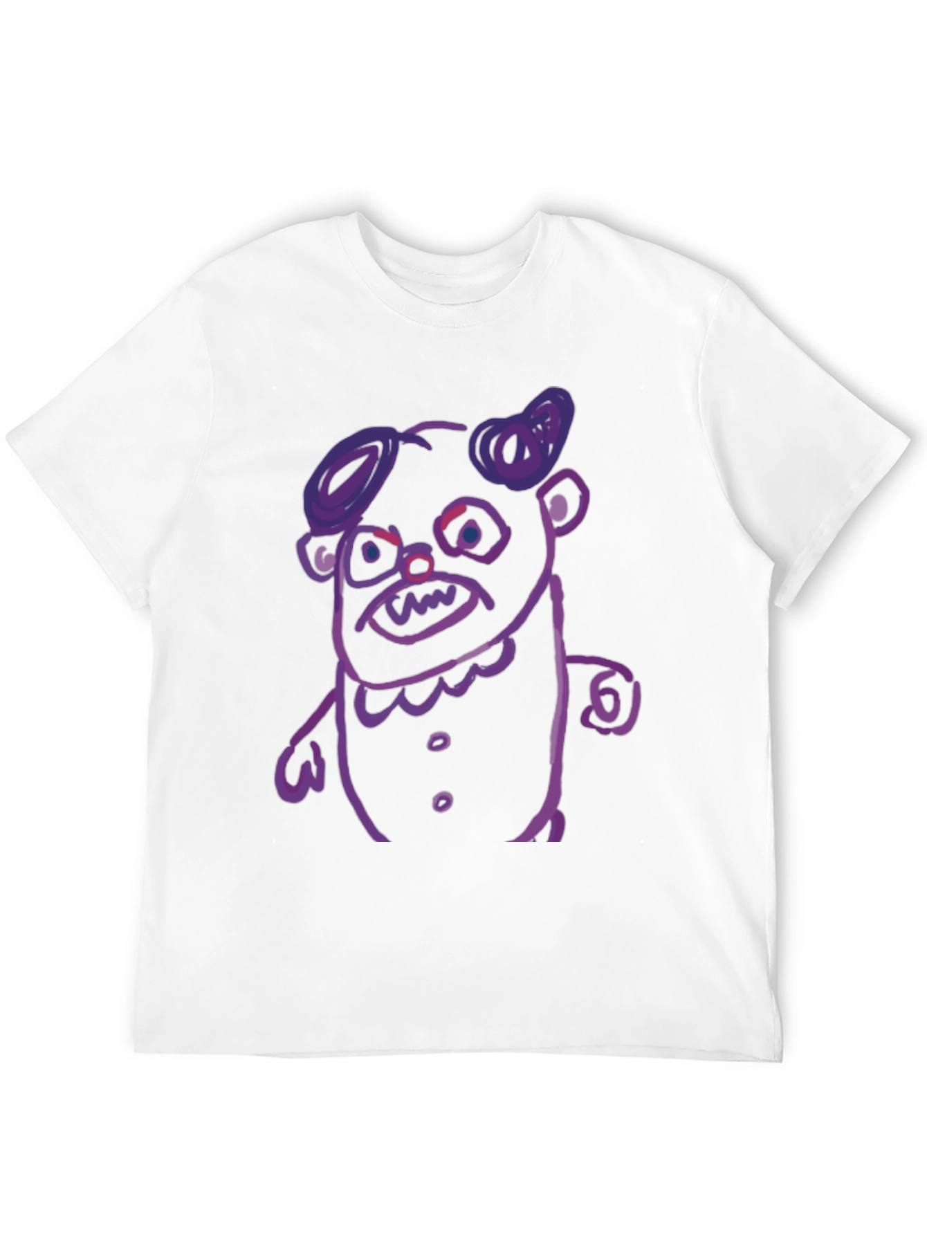 Monster Graphic T-Shirt - Black Cotton Tee