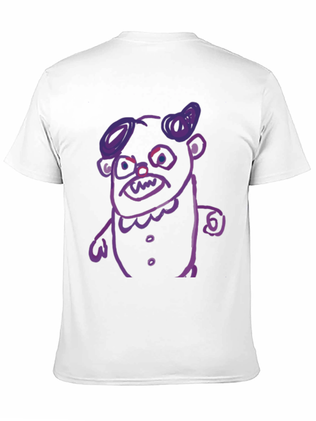 Monster Graphic T-Shirt - Black Cotton Tee