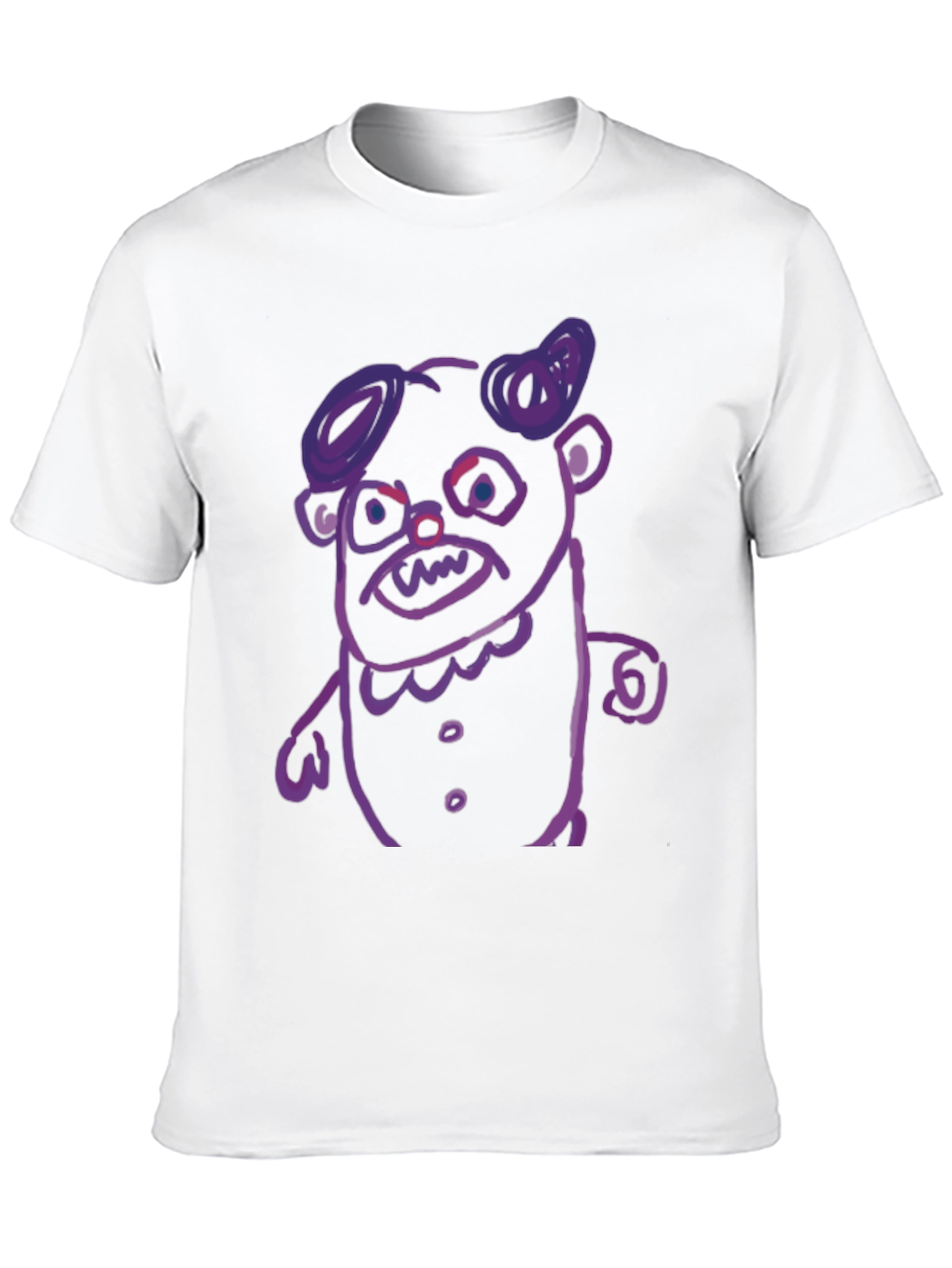Monster Graphic T-Shirt - Black Cotton Tee